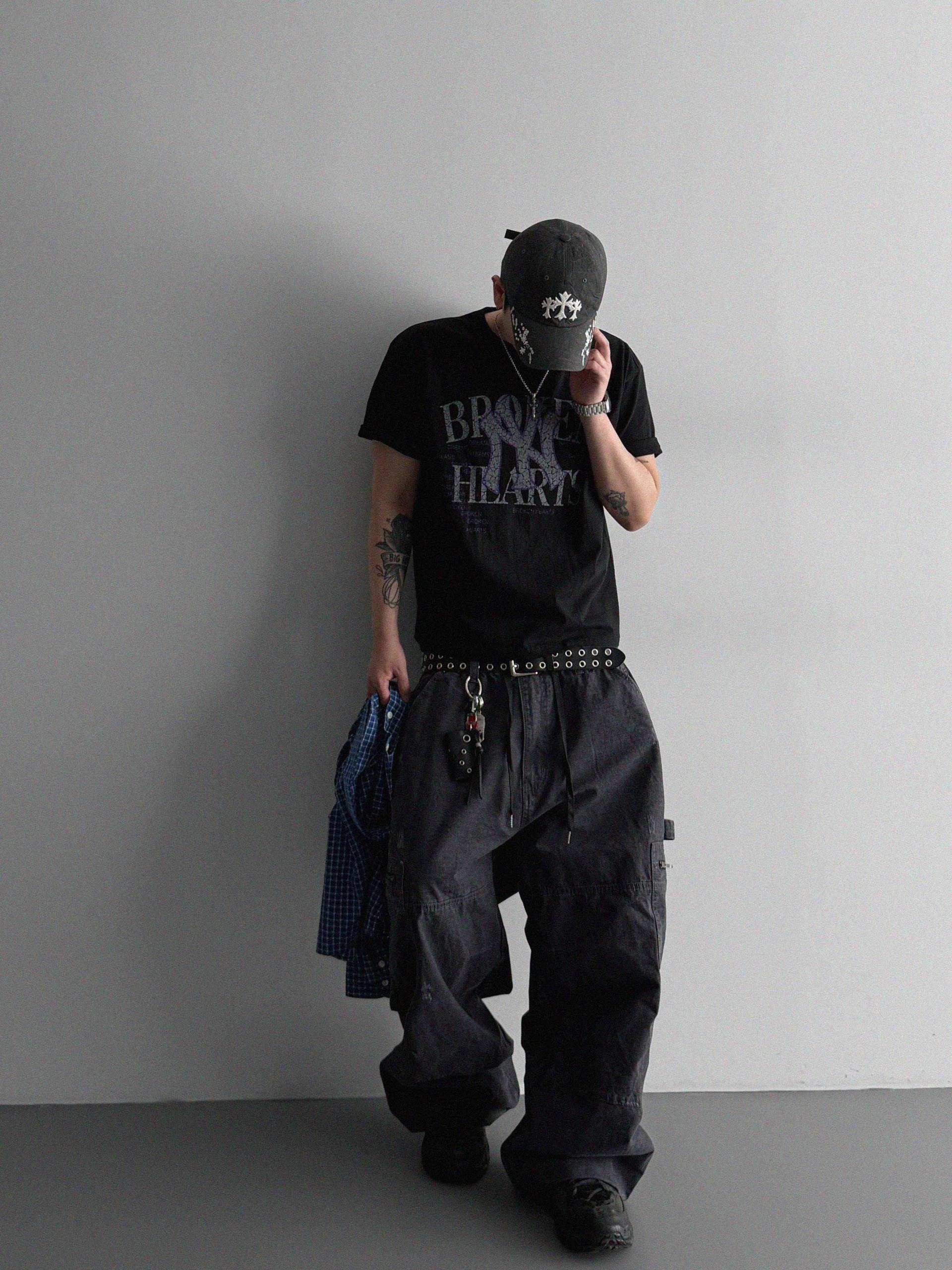 Vintage wide work pants
