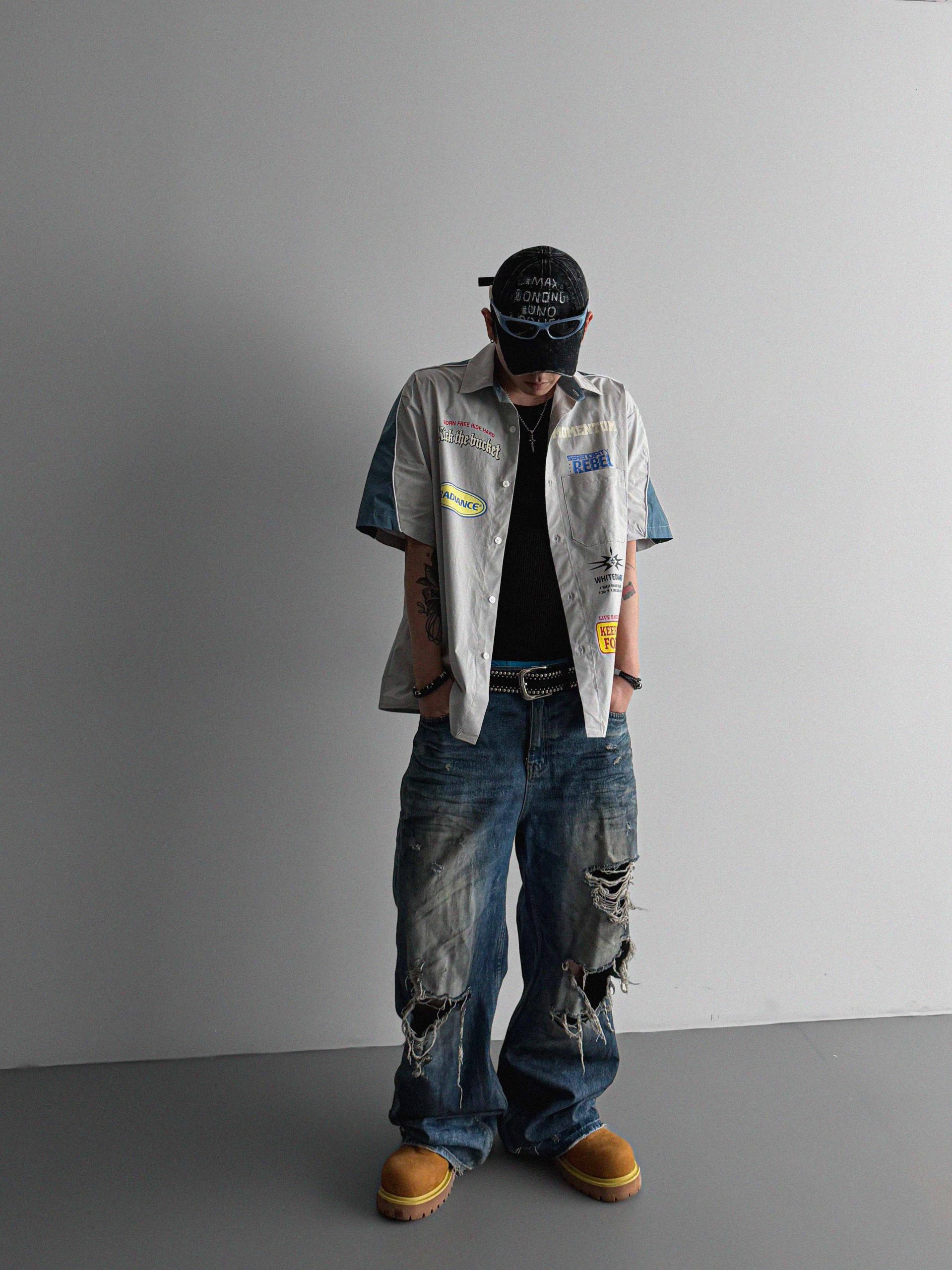 Mechanic over half shirt
