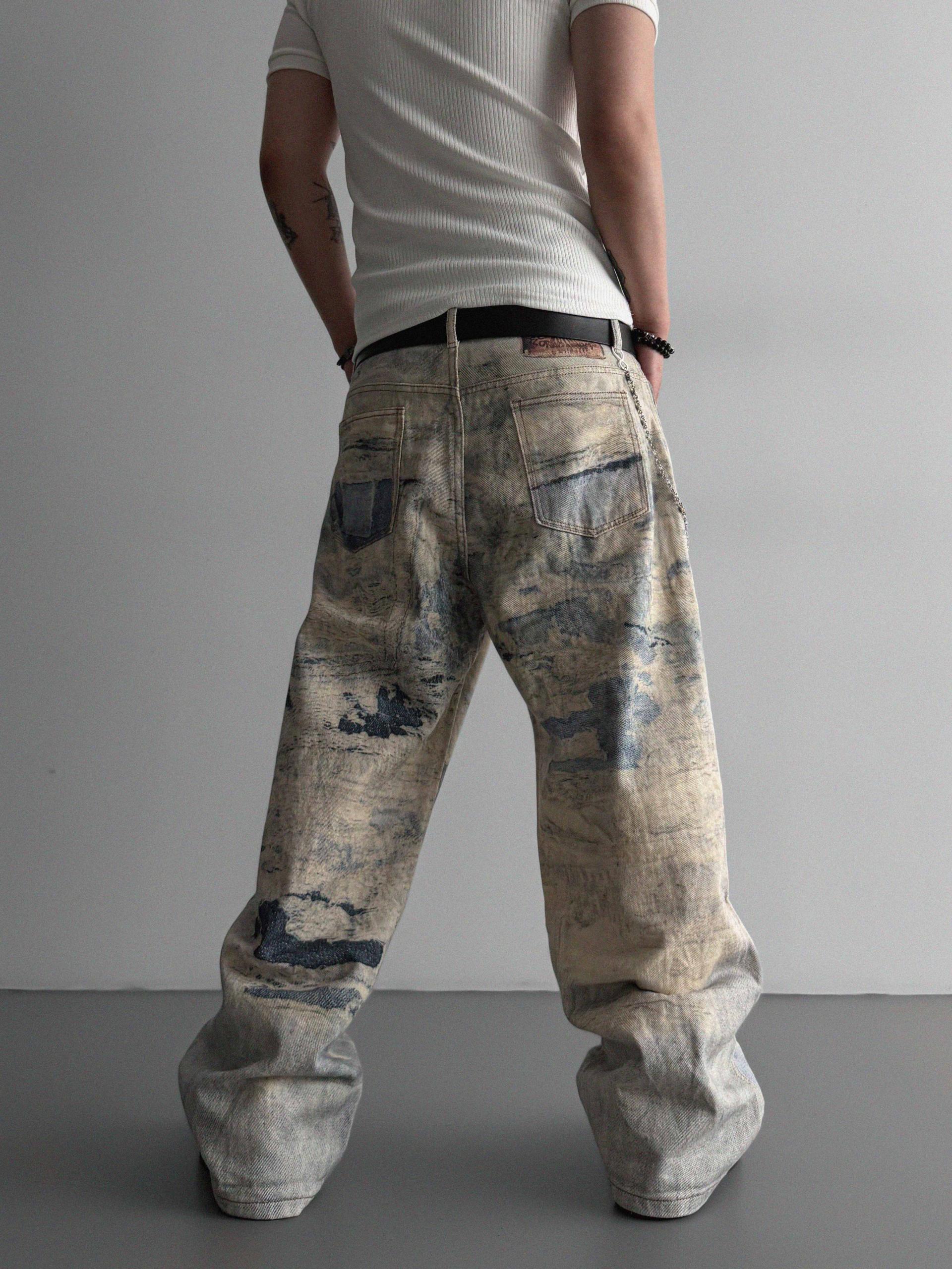 Salt digital denim pants