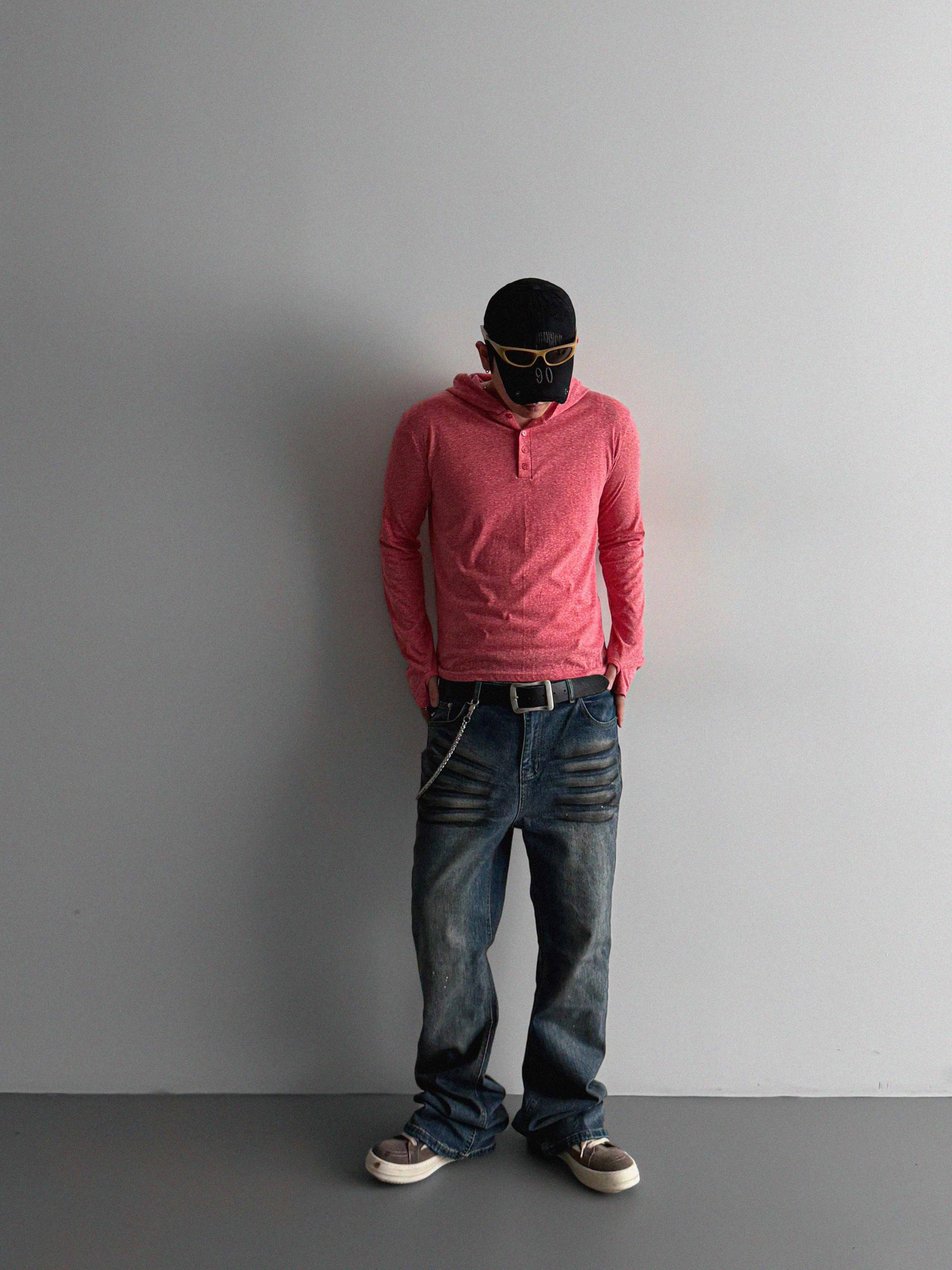 After henry neck warmer hoodie t