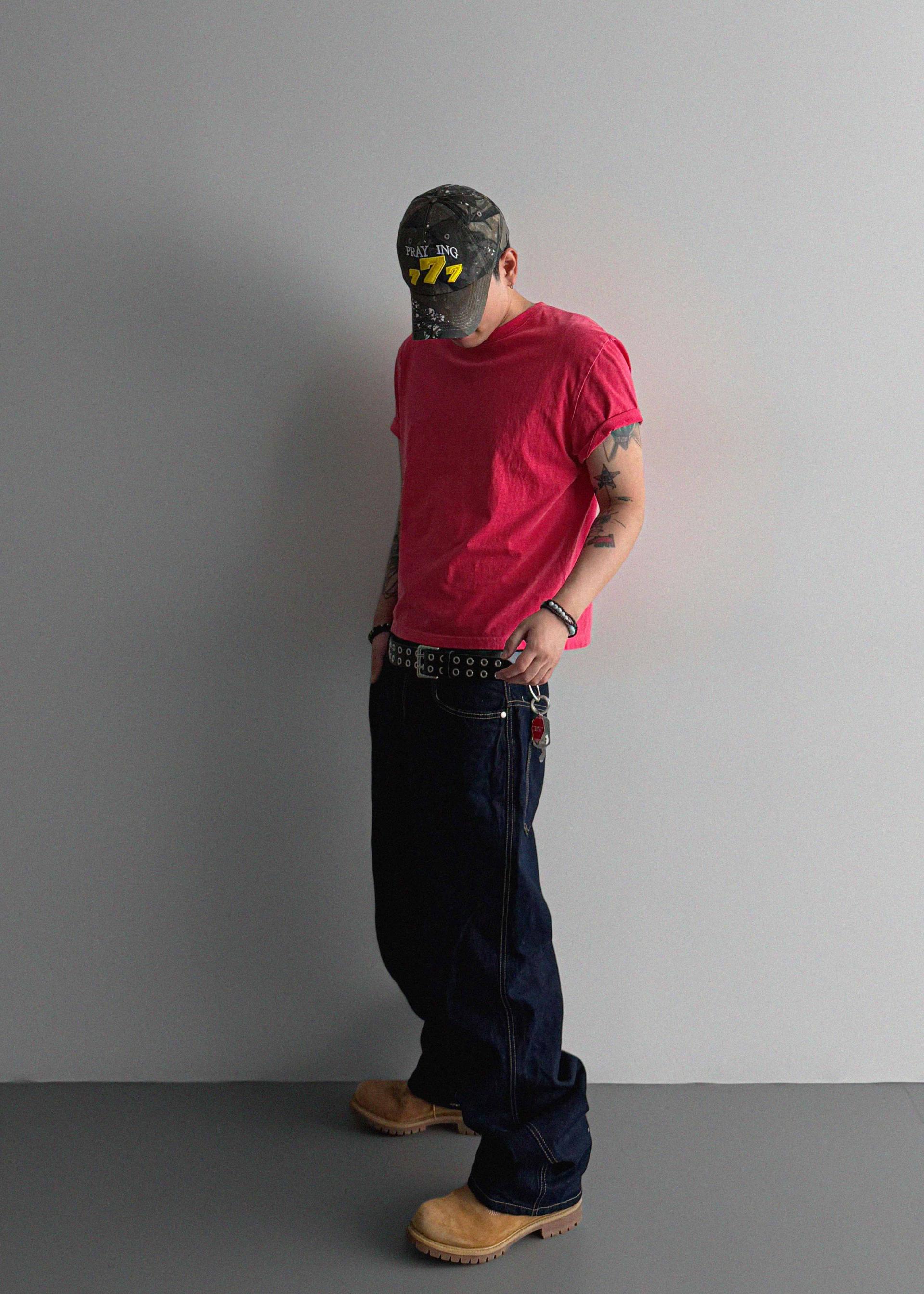 Faber embroidered Baggy jeans