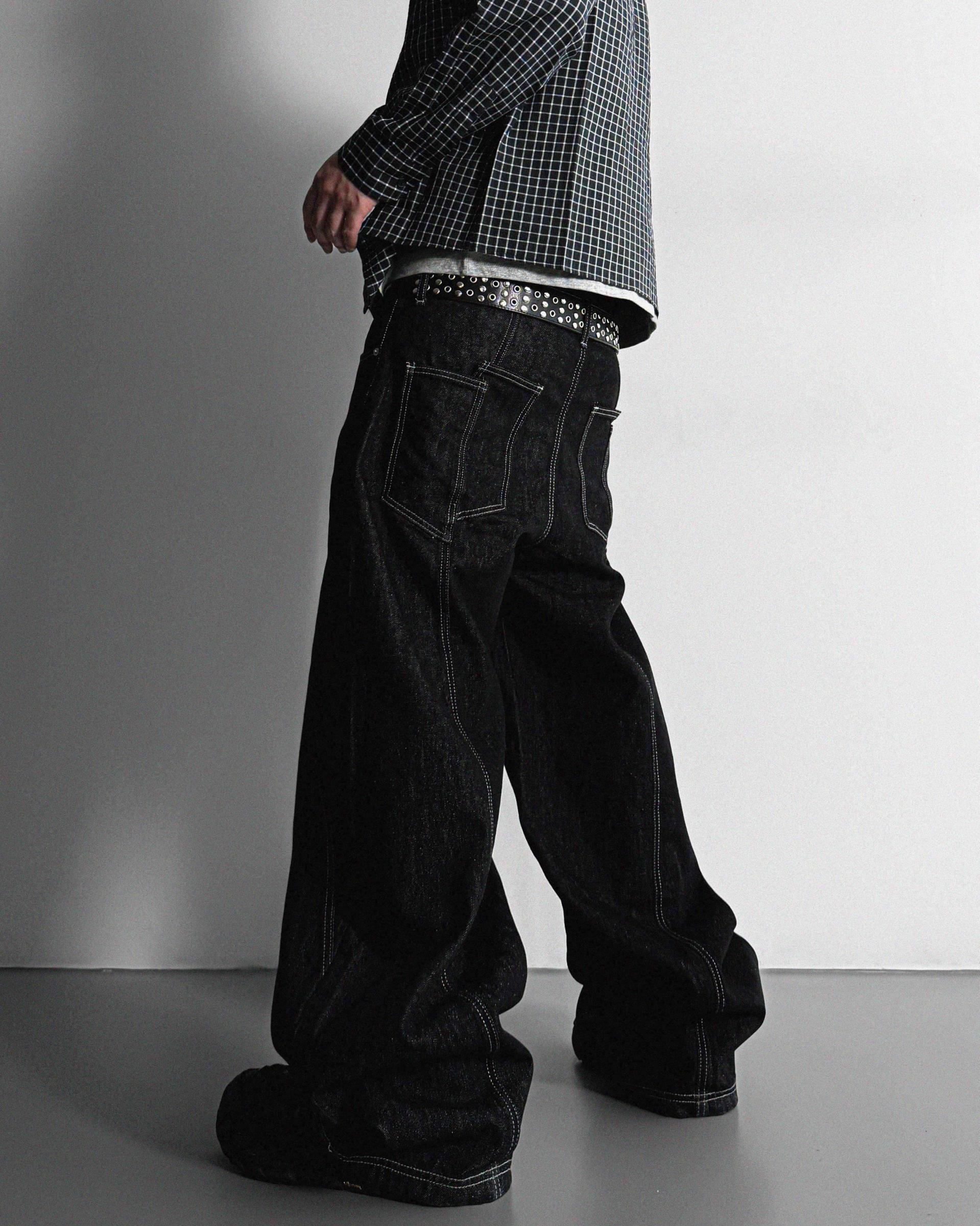 Excl Stitch denim pants