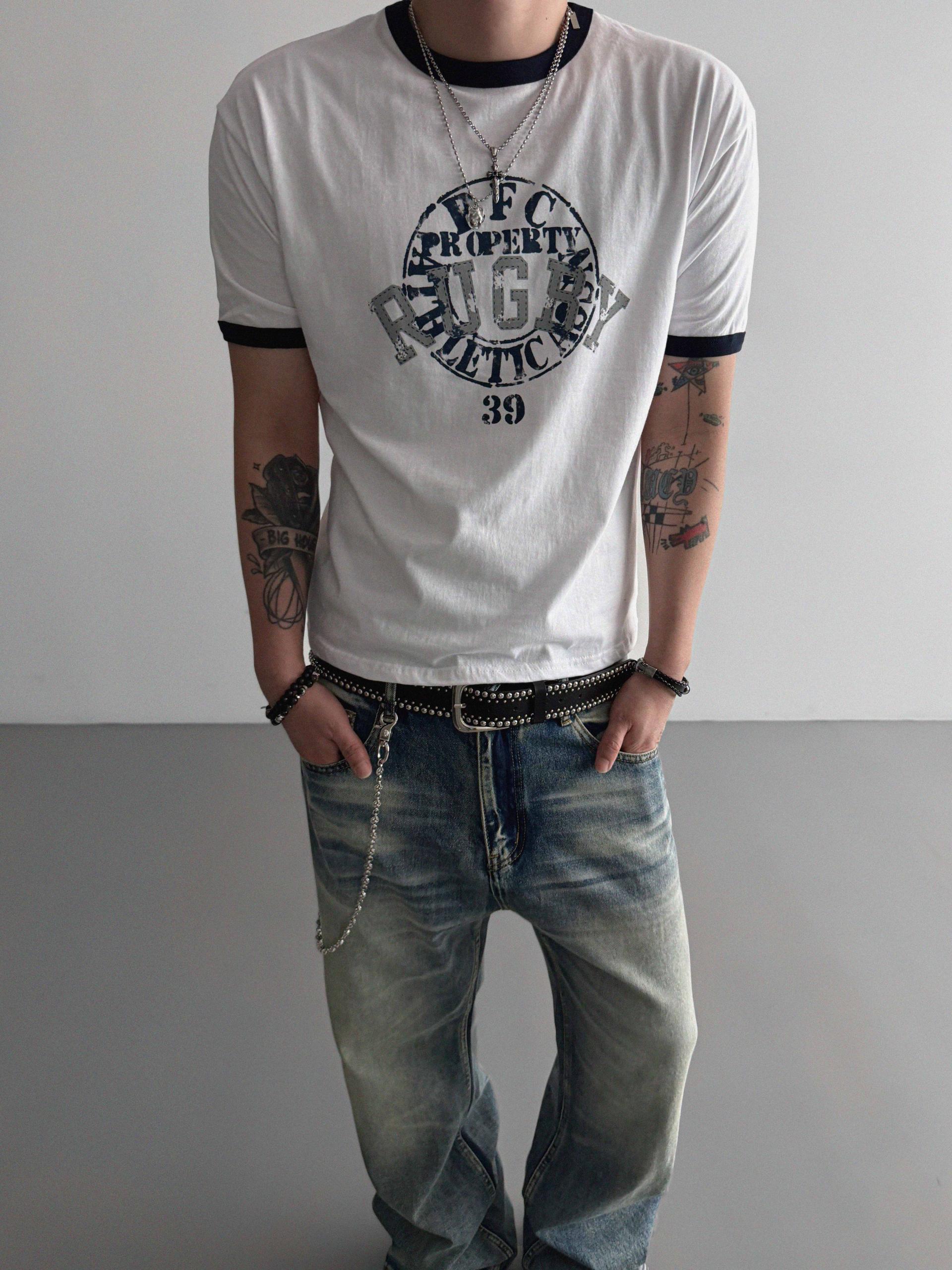 Mobe sand flare denim pants