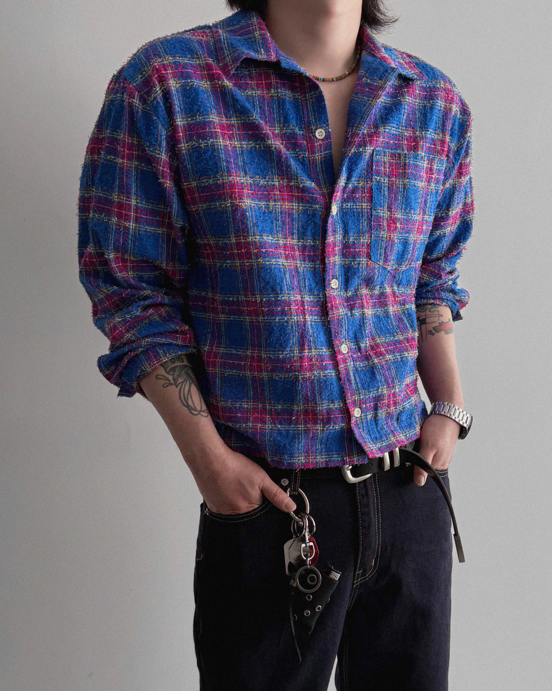 Nova crop check shirt