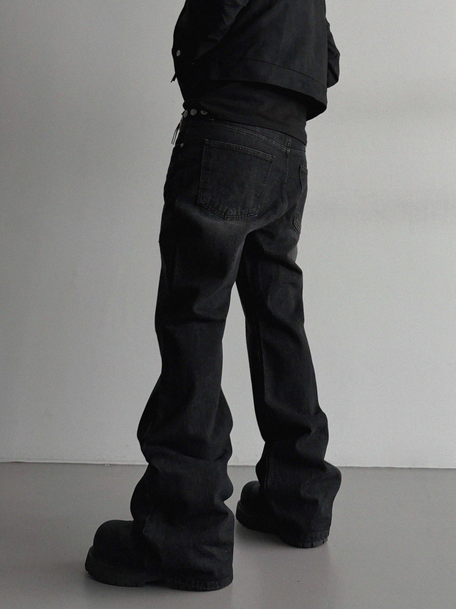 Deep Brush Flare Denim Pants