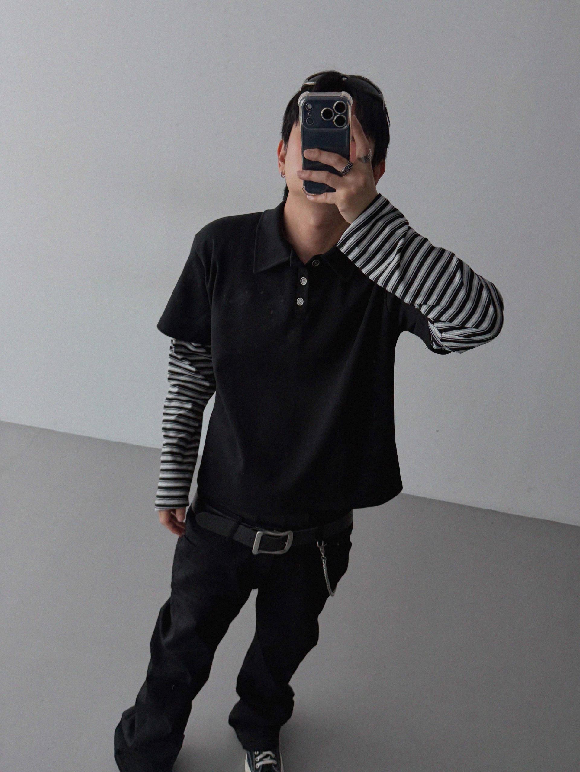 Shadow layered crop PK t