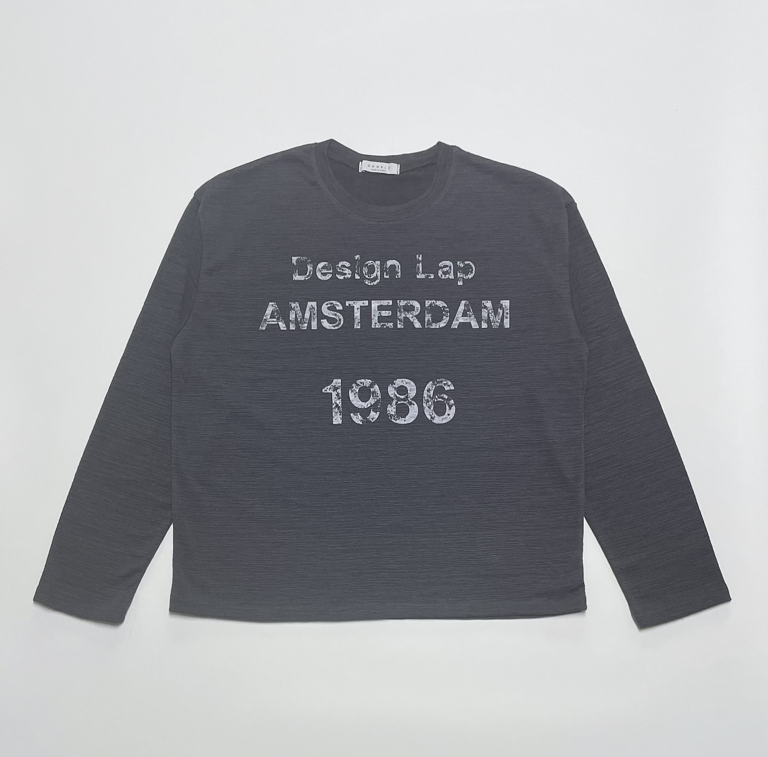 Lap slub crop t