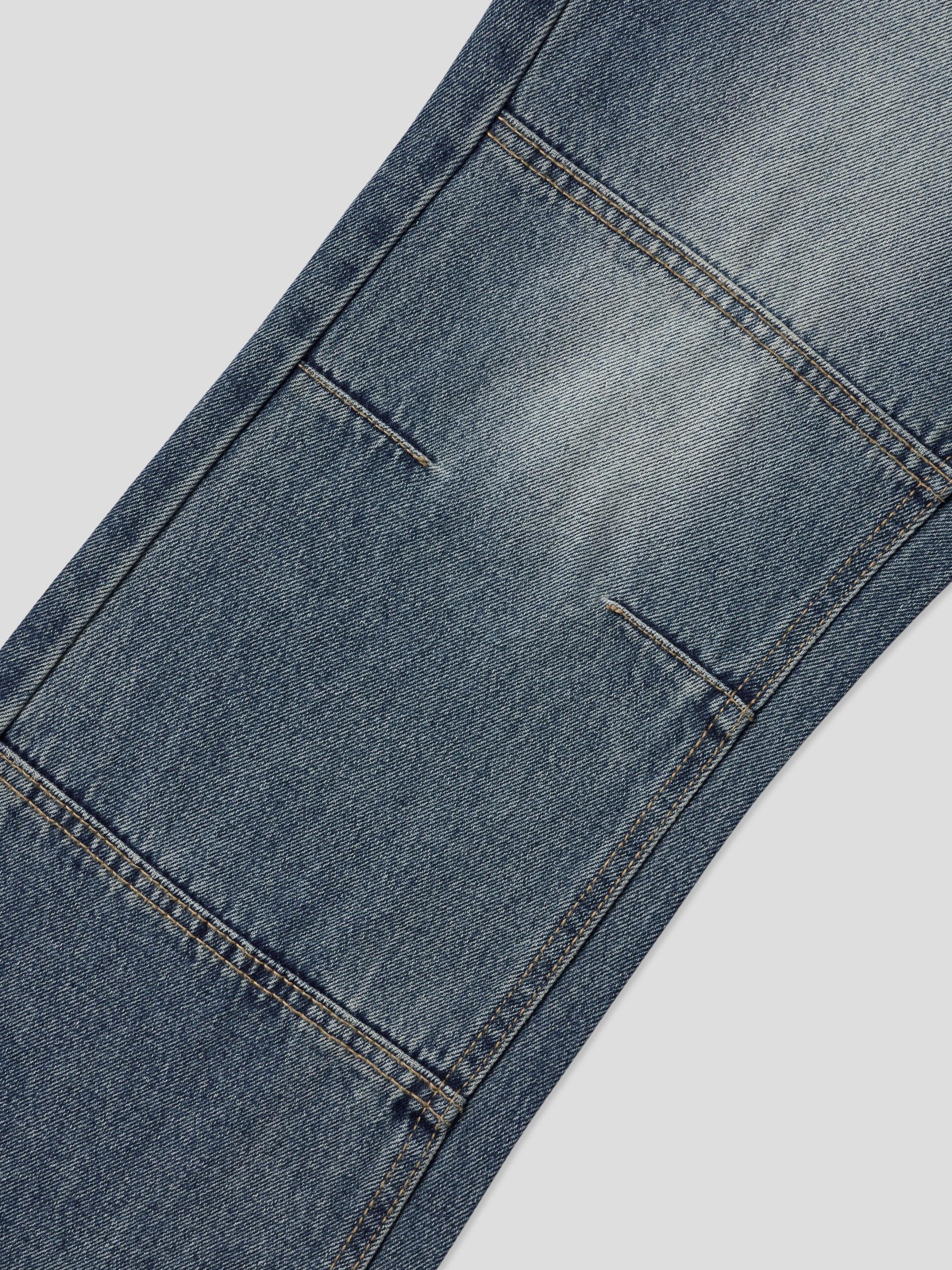 Mabel panel biker flare denim pants