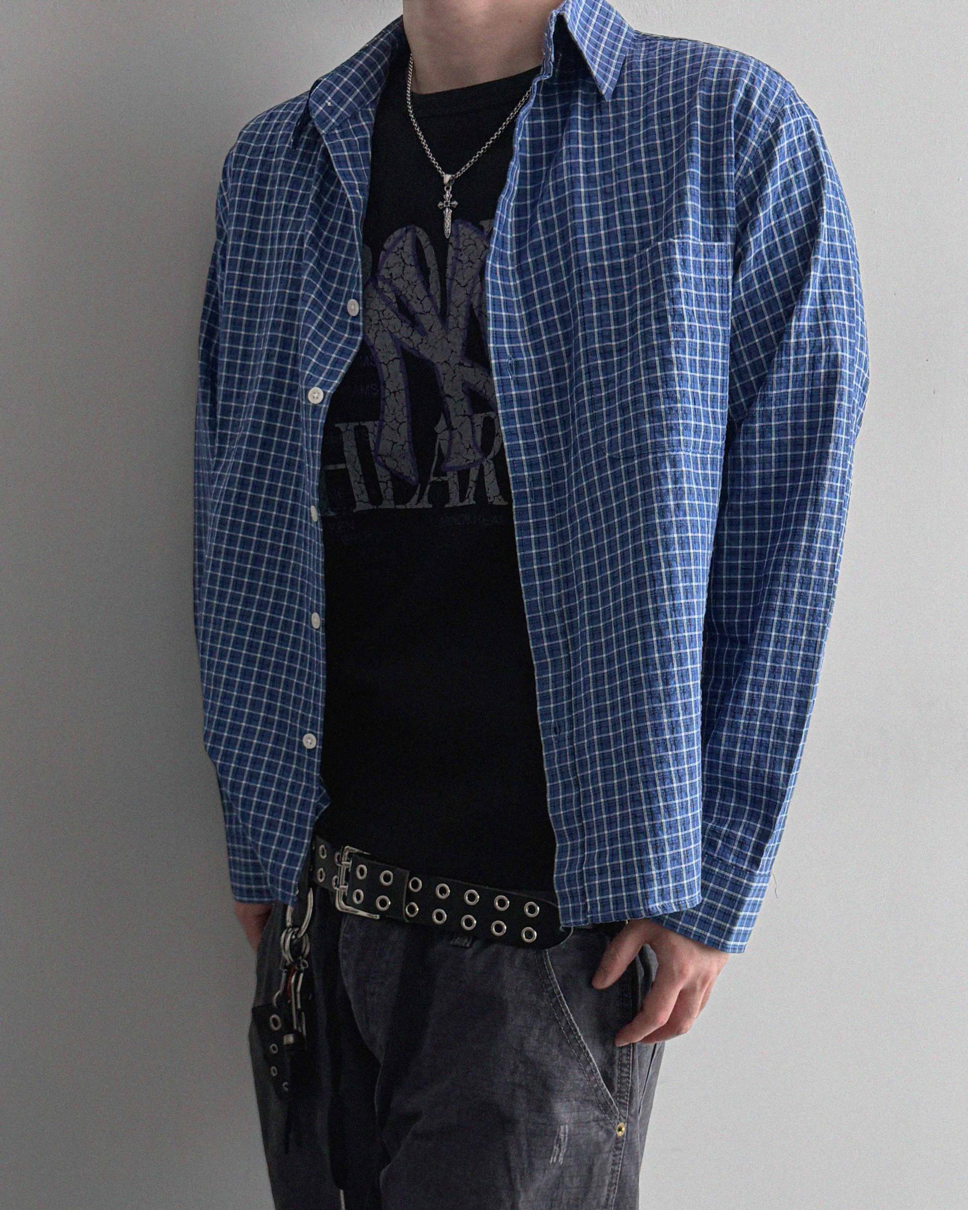 Deli semi crop check shirt