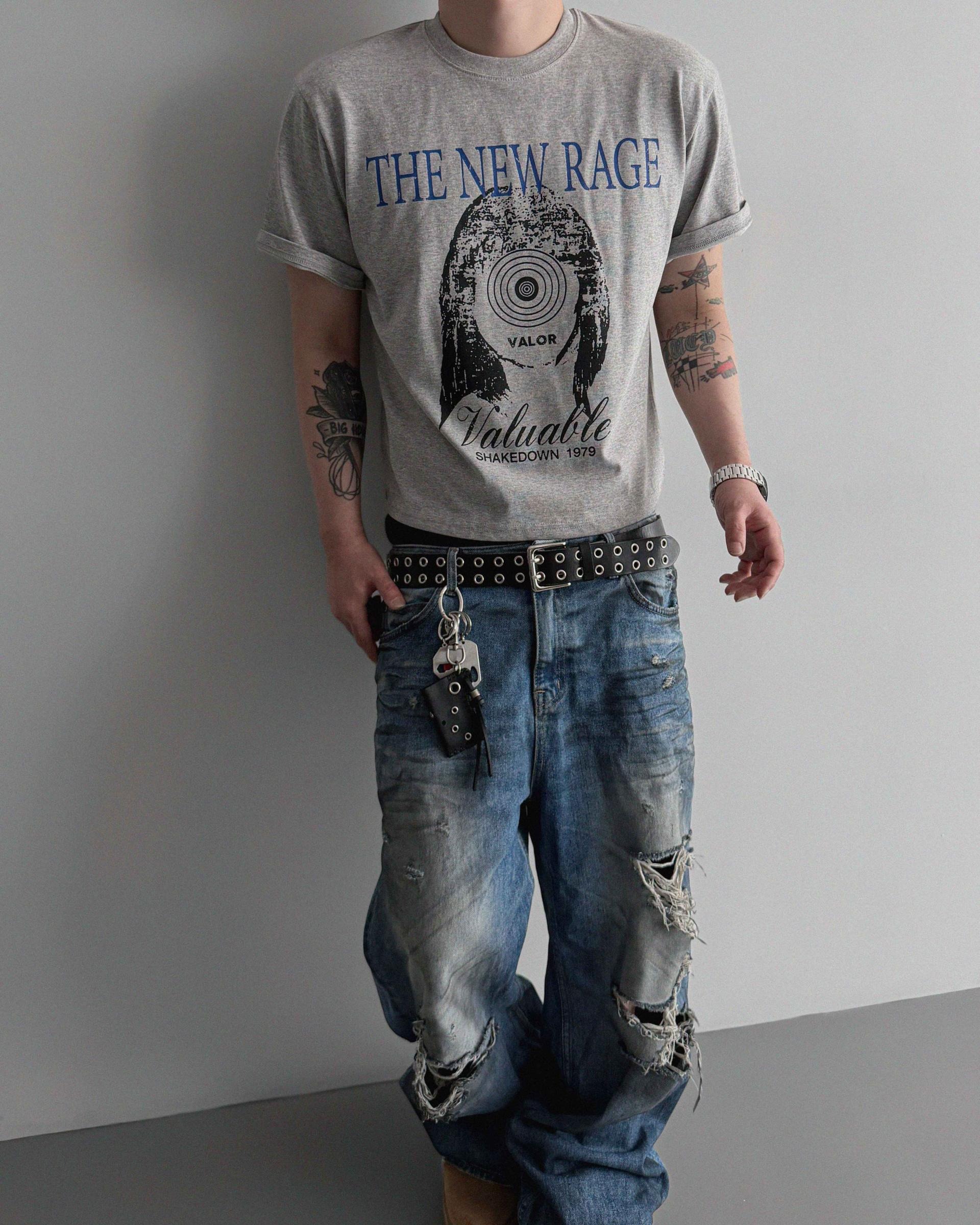 New rage crop half t