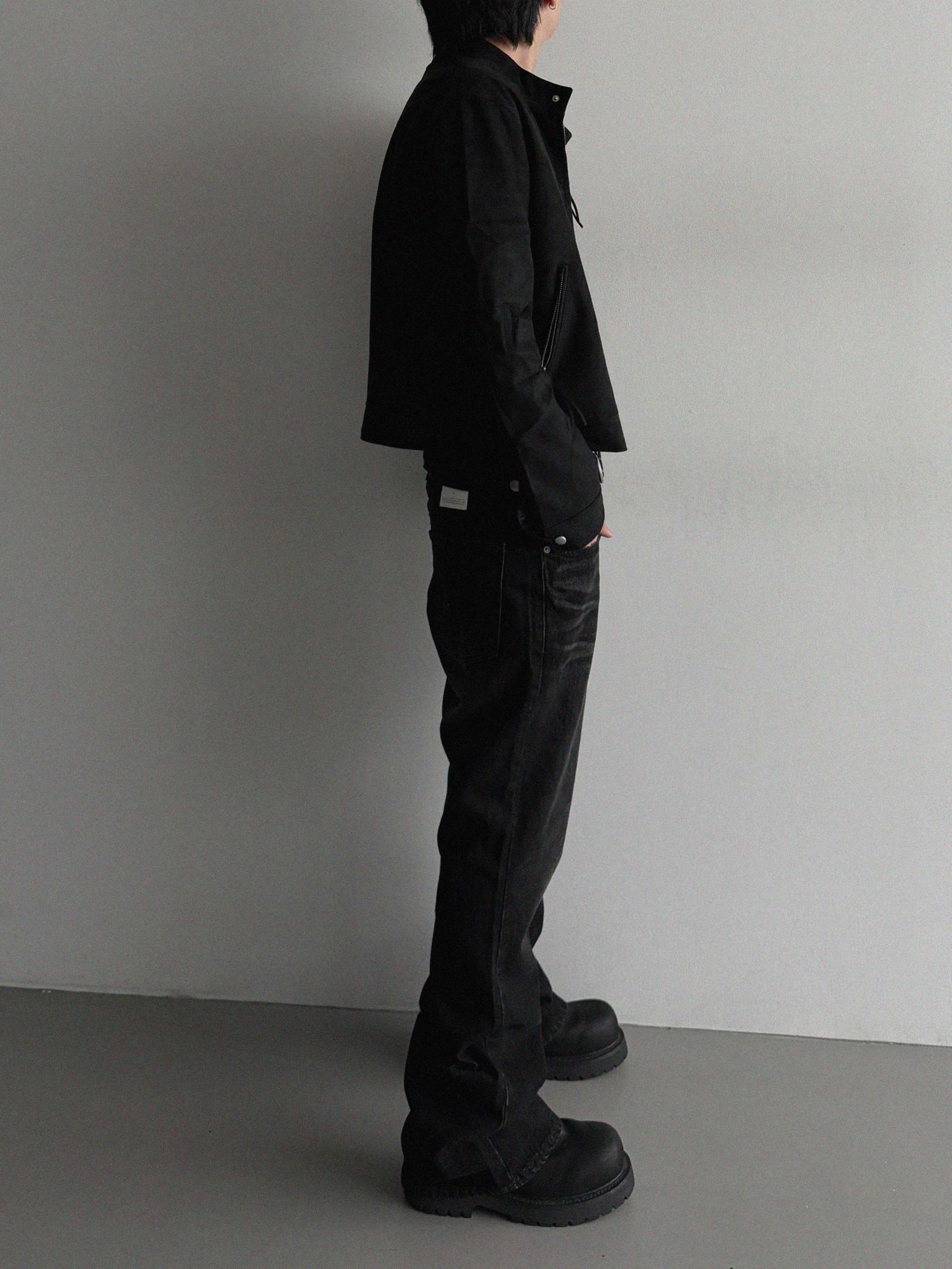 Deep Brush Flare Denim Pants