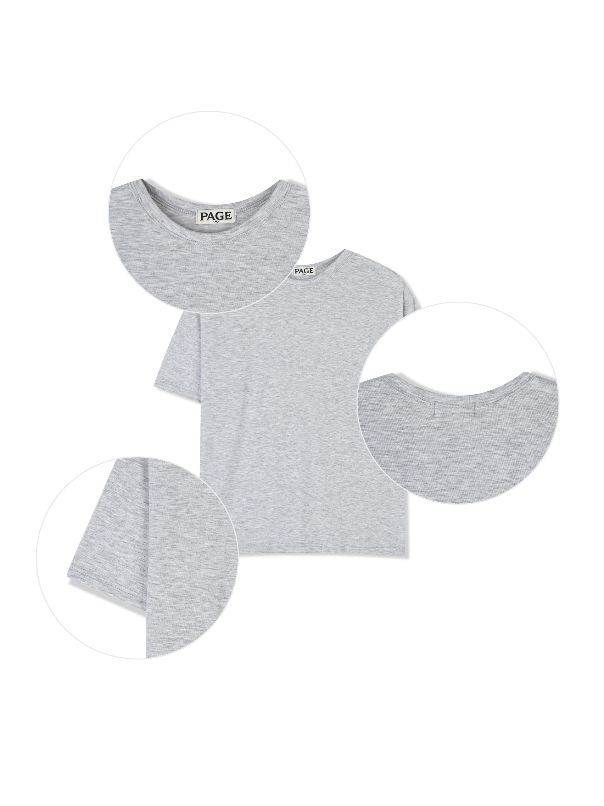 Silk layered crop half t
