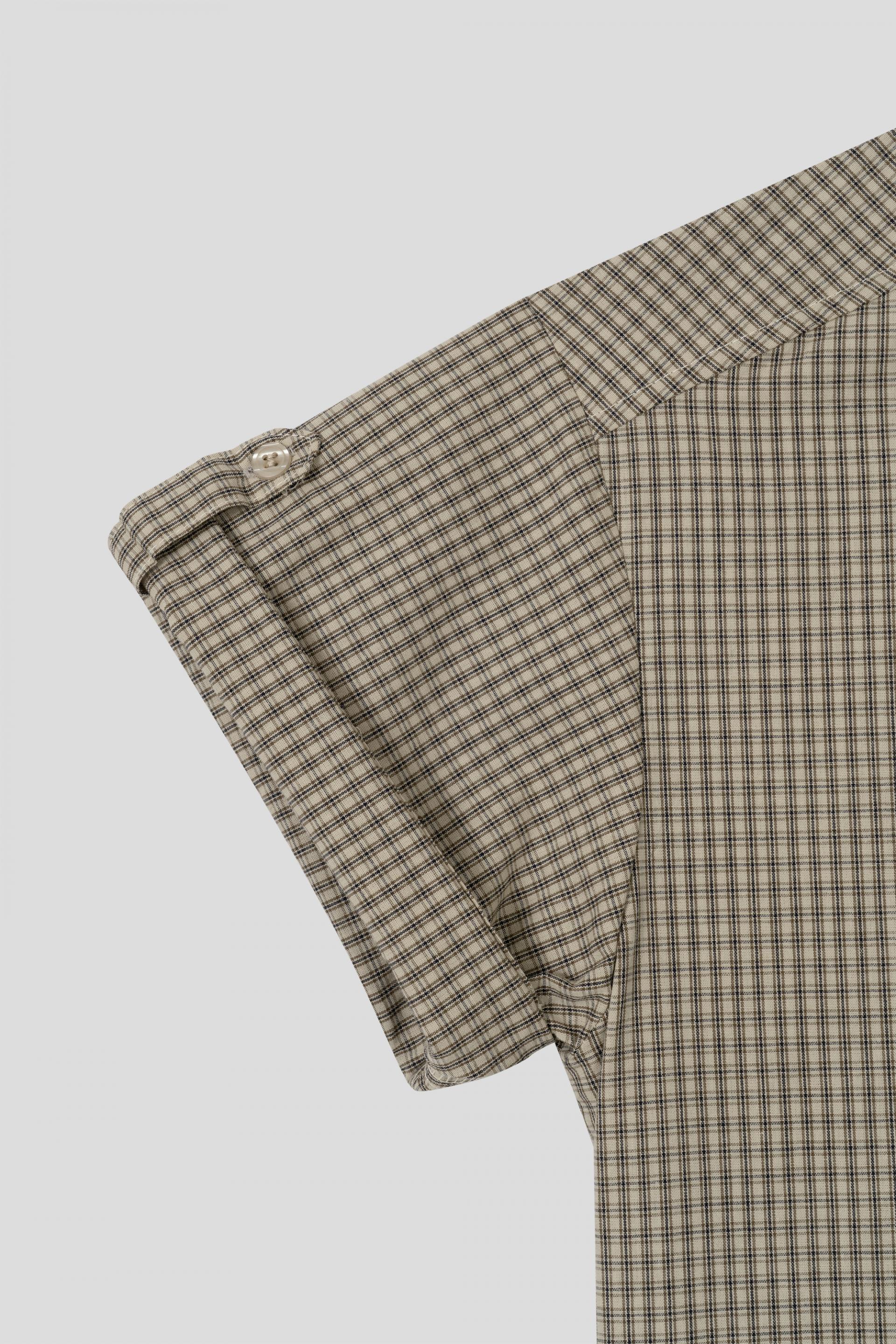 Fireman crop check half shirt