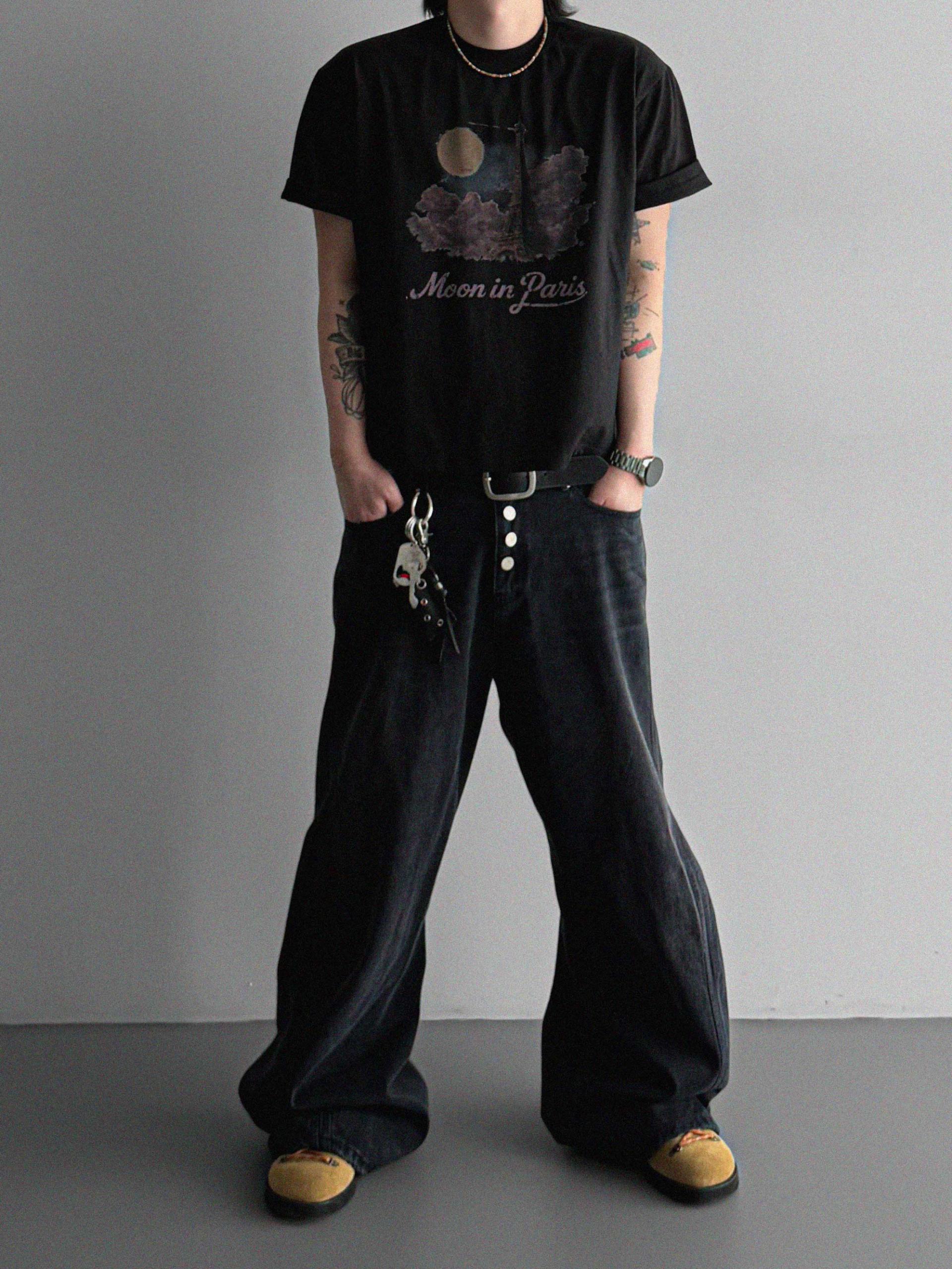 Paris moon crop half t