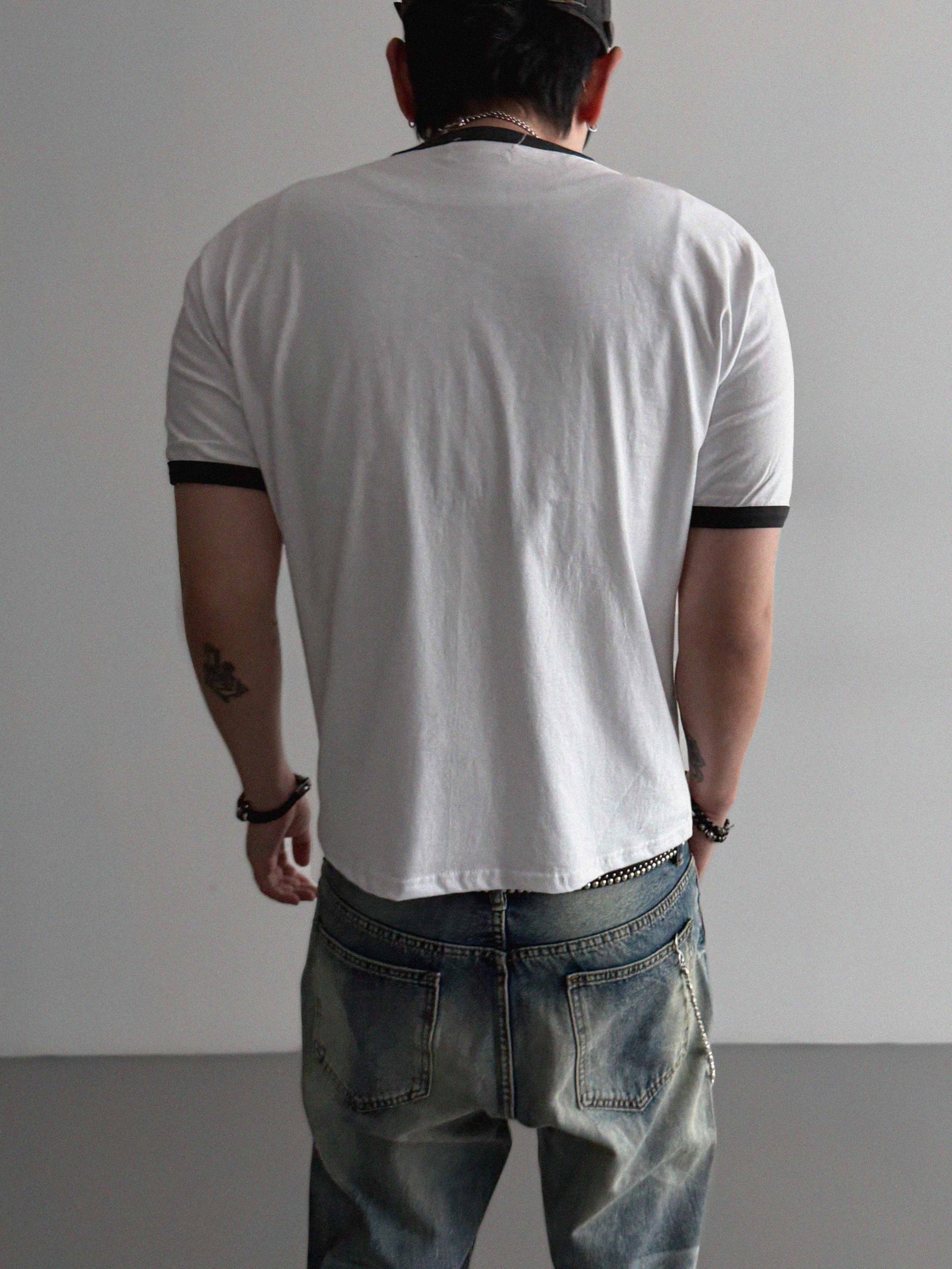 American ringer muscle crop half t