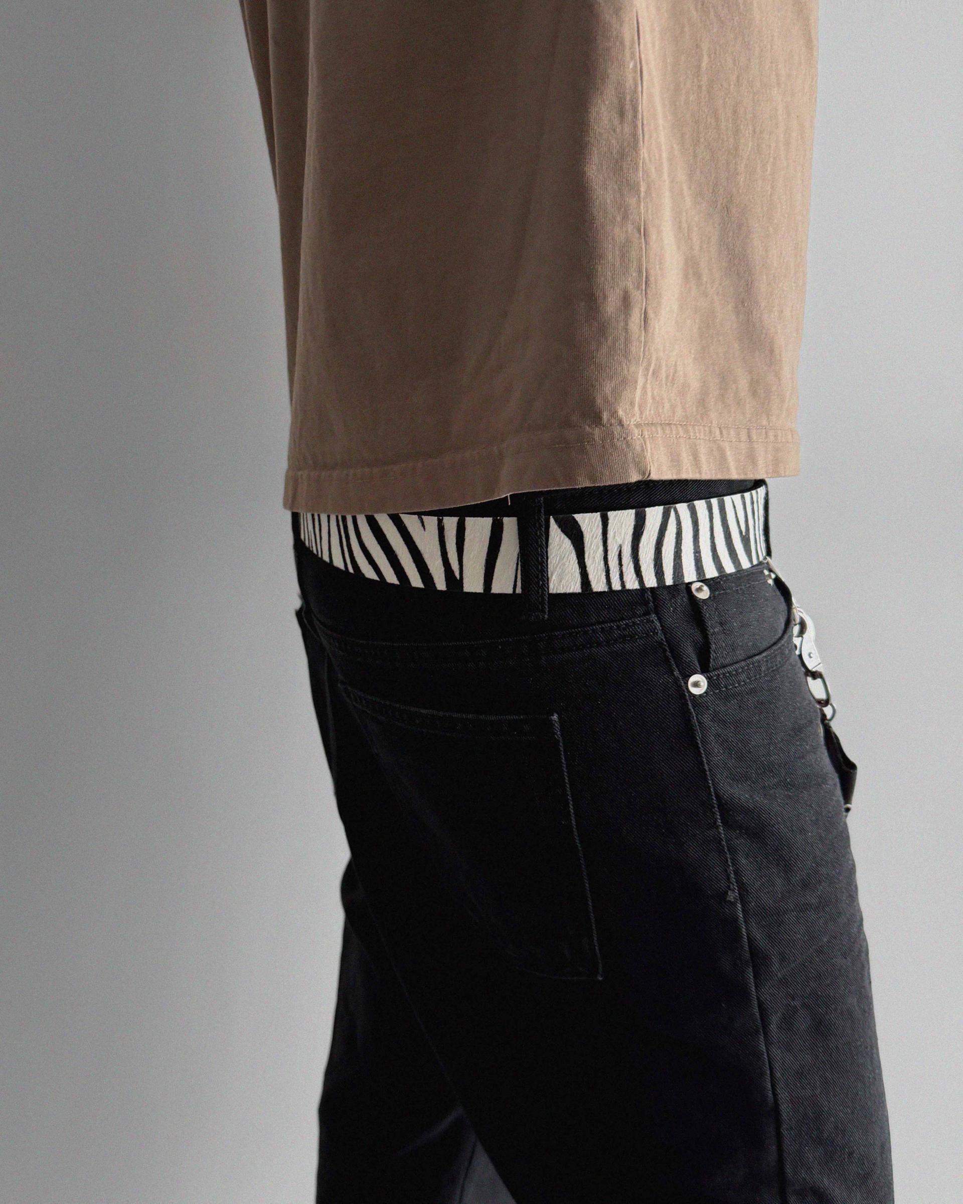 Calf skin animal 40 belt
