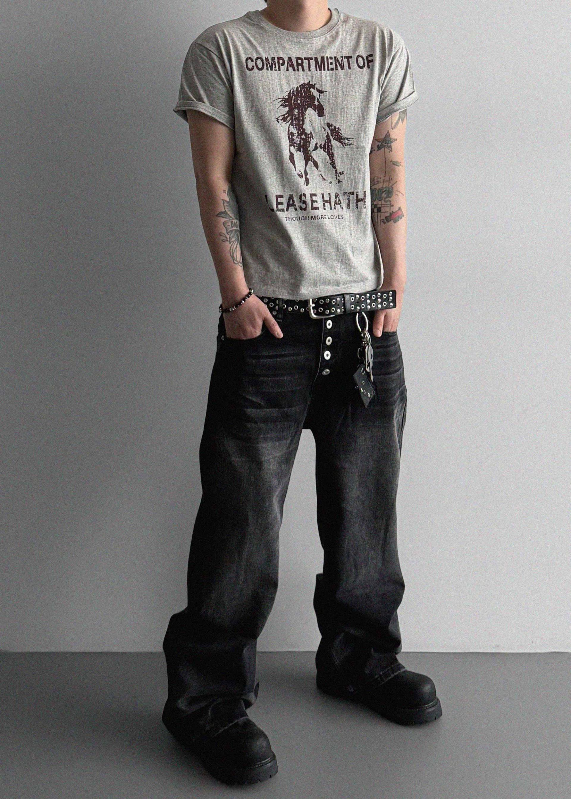 Lease slim crop half t