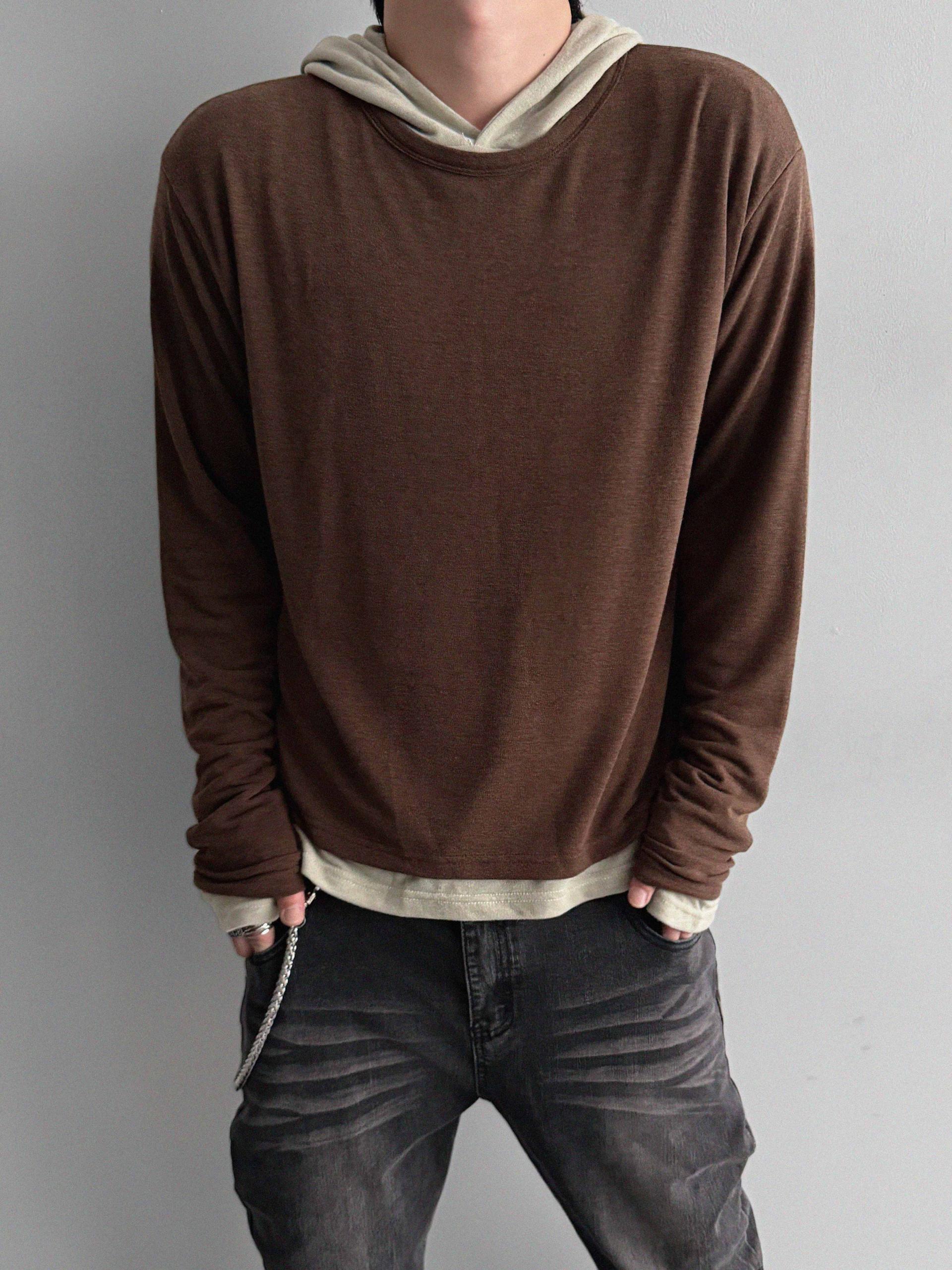 Index layered warmer hood t