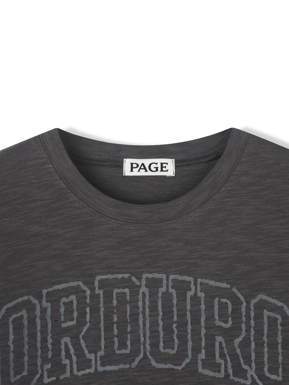 Community slub crop half t