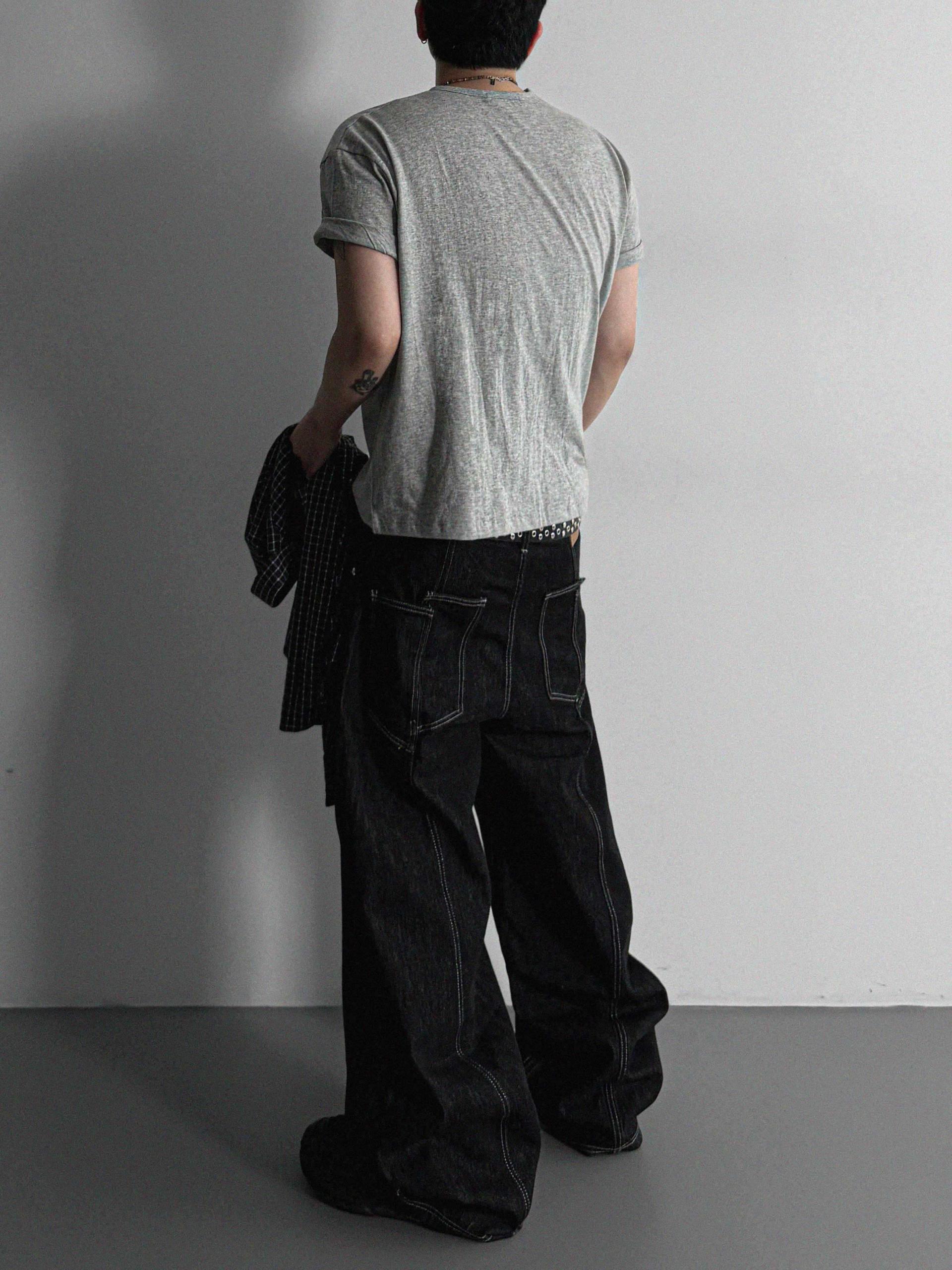 Excl Stitch denim pants