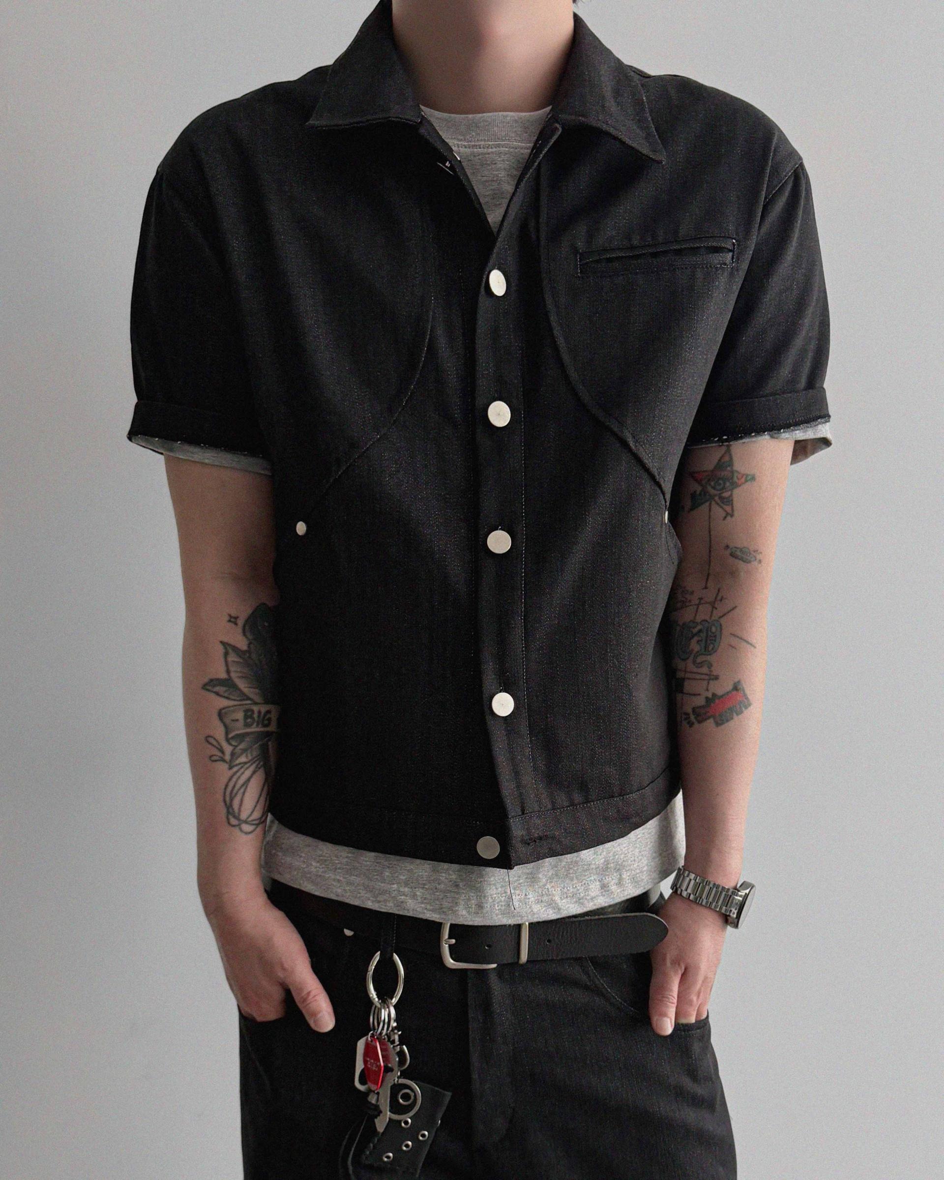 Core non fade crop half jacket