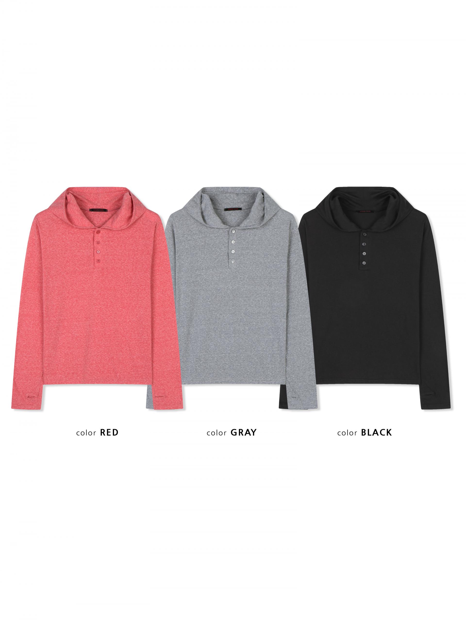 After henry neck warmer hoodie t
