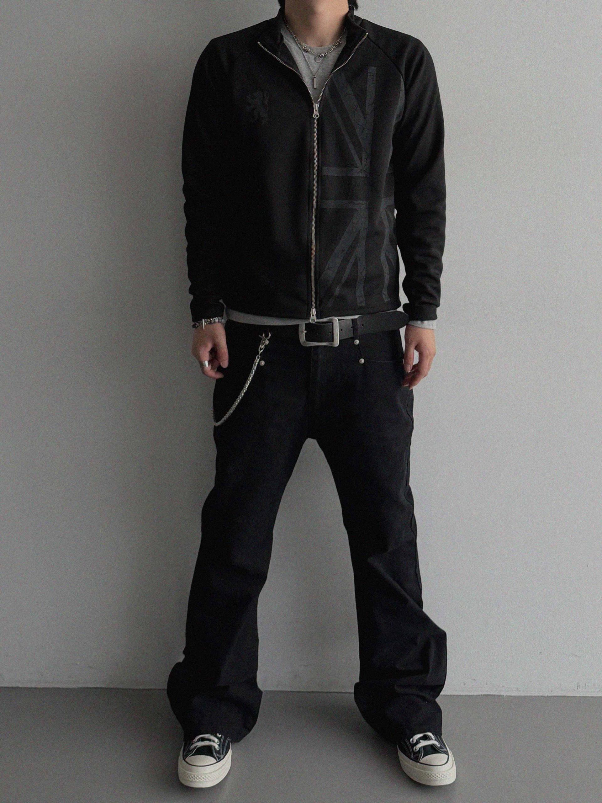 England slim jersey zip-up