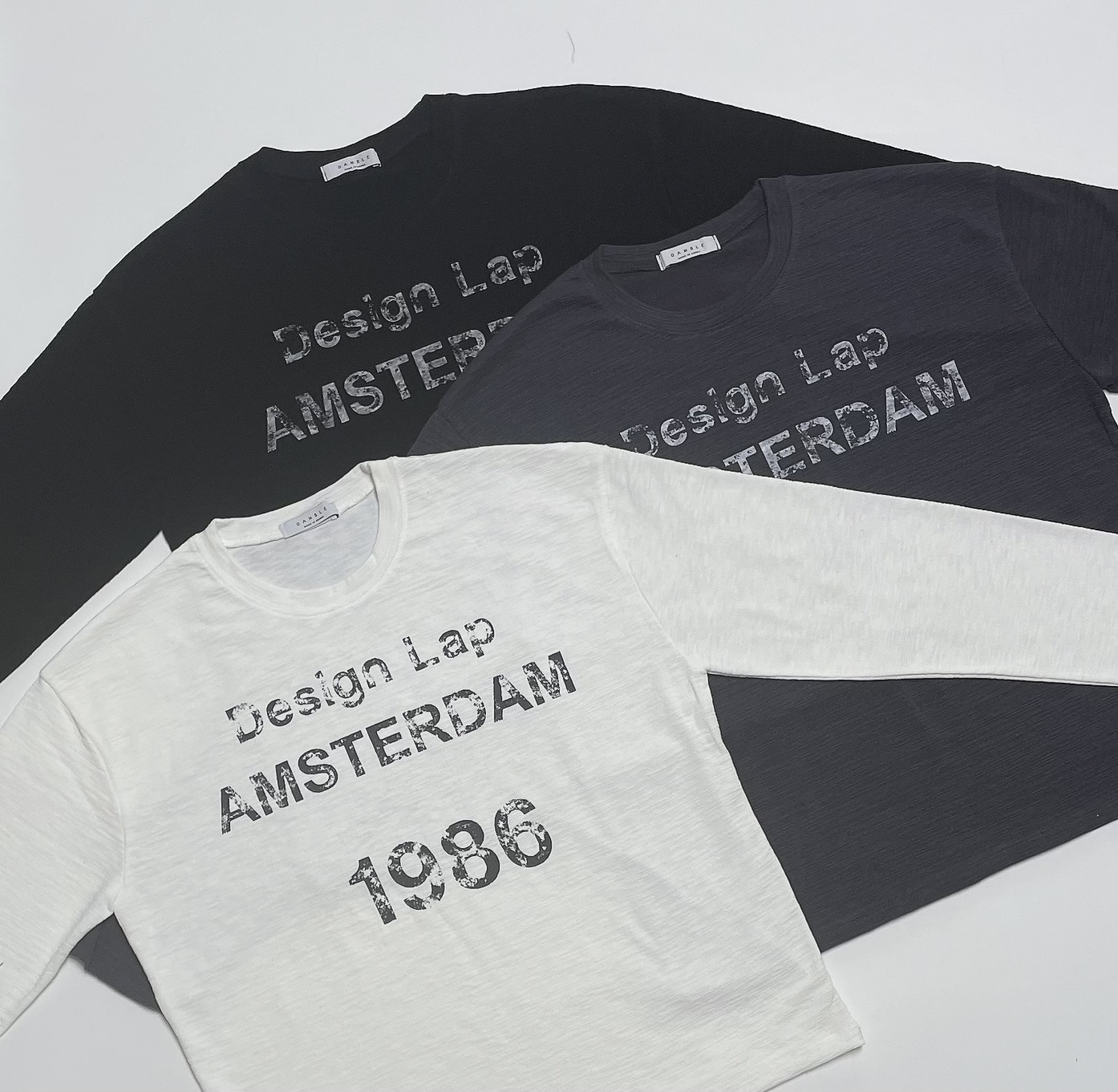 Lap slub crop t