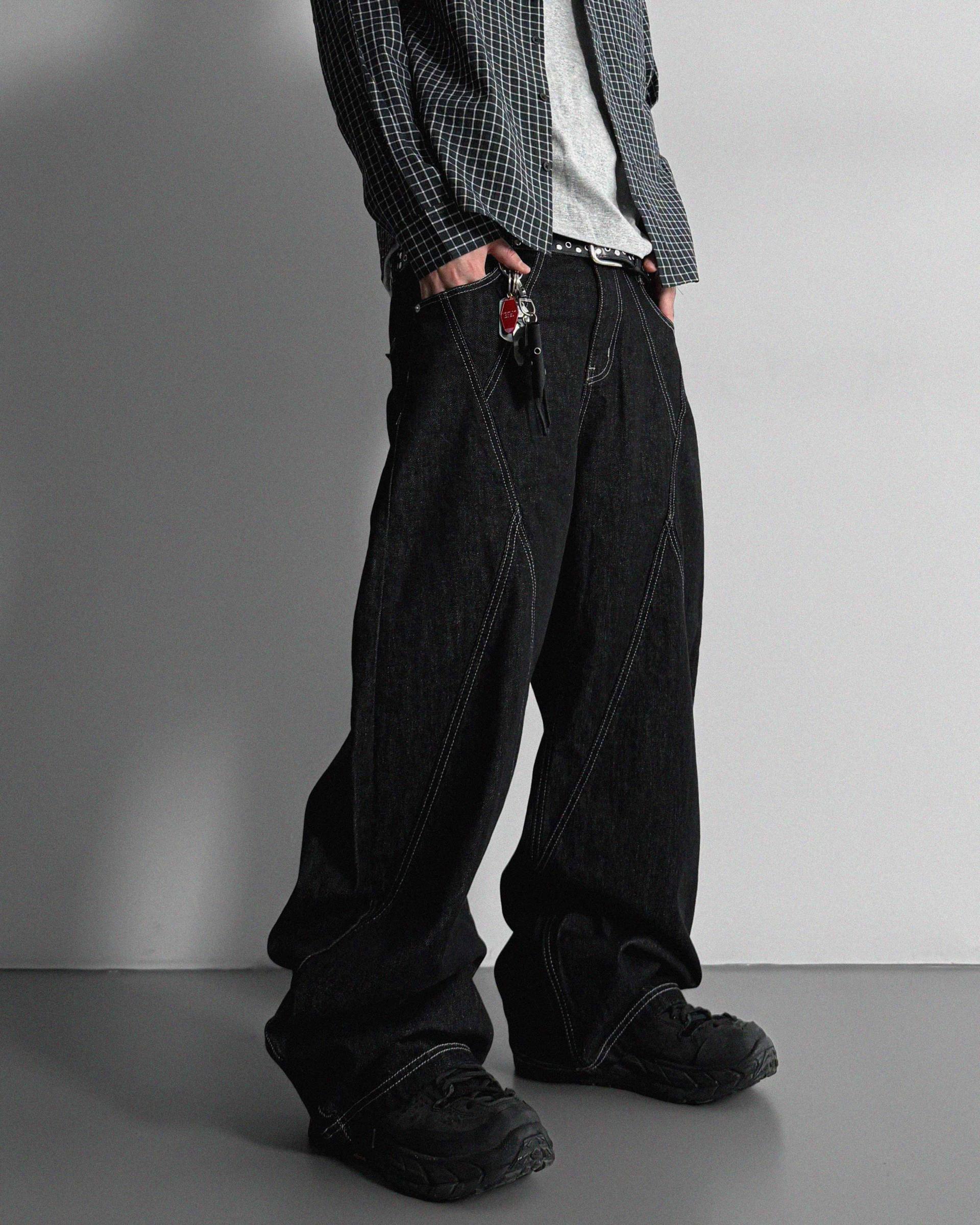 Excl Stitch denim pants