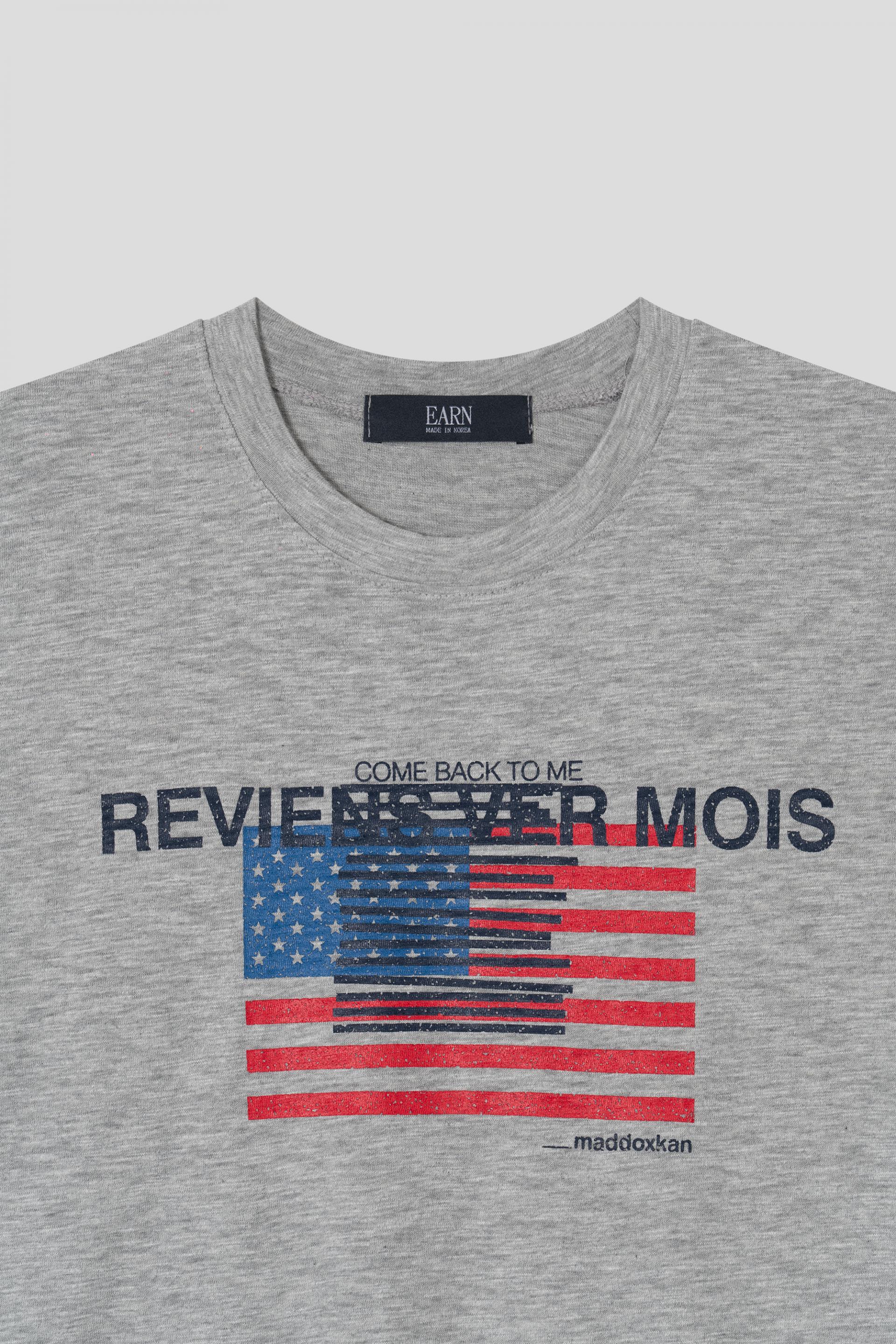 Star and Stripe slab crop half T