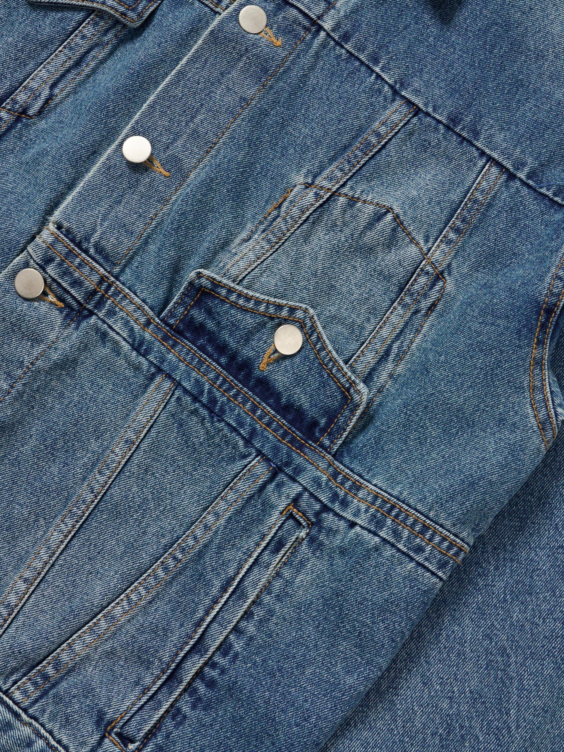 Mabel reverse crop denim jacket