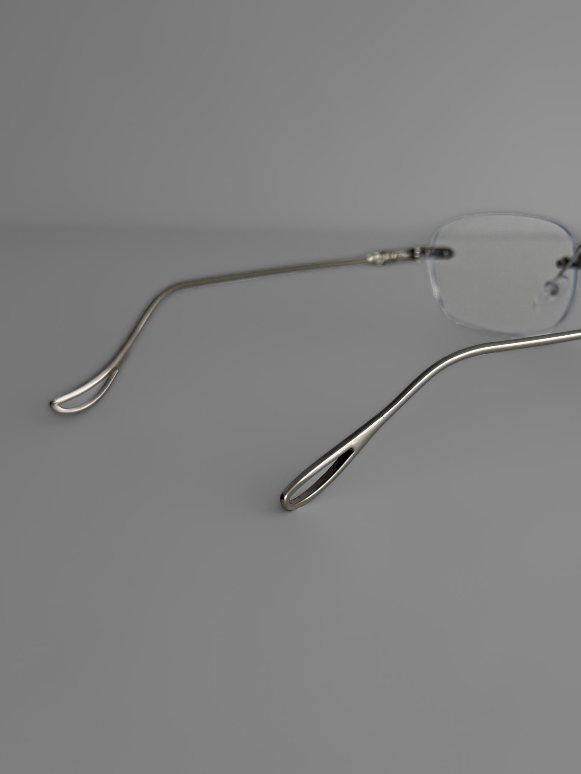 Viper metal rimless glasses