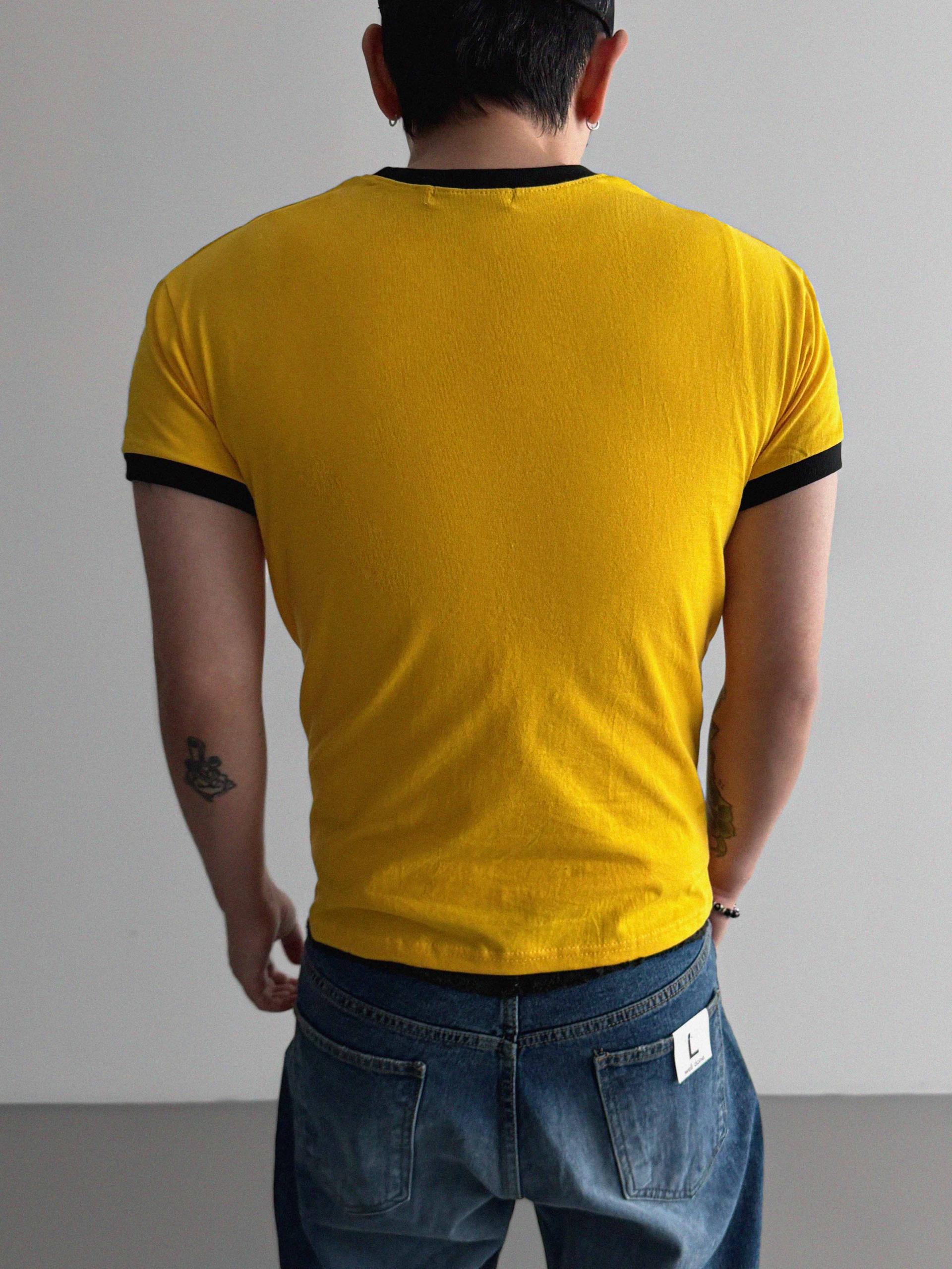 Retro star muscle ringer half t