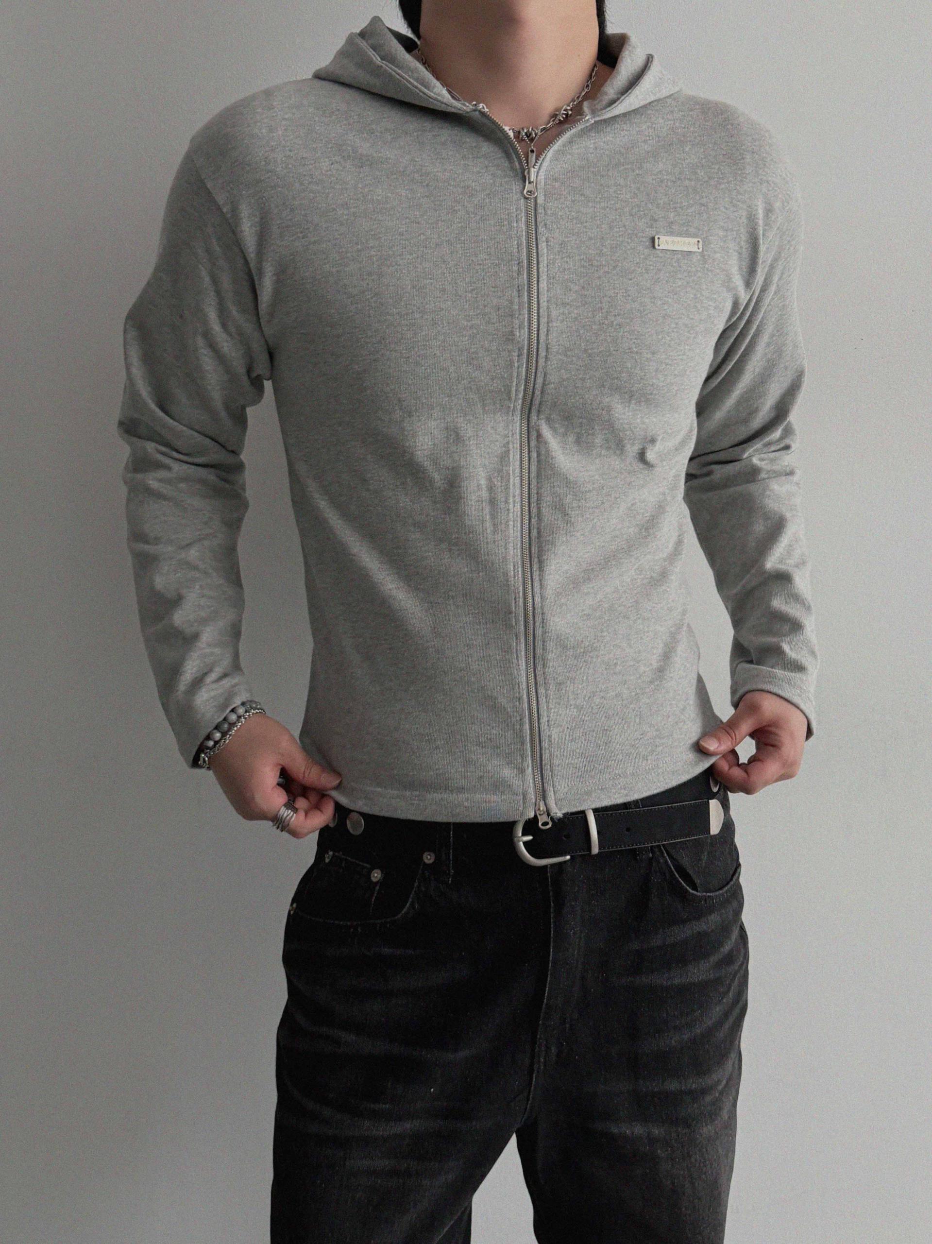 Aether pendant slim hood zip-up