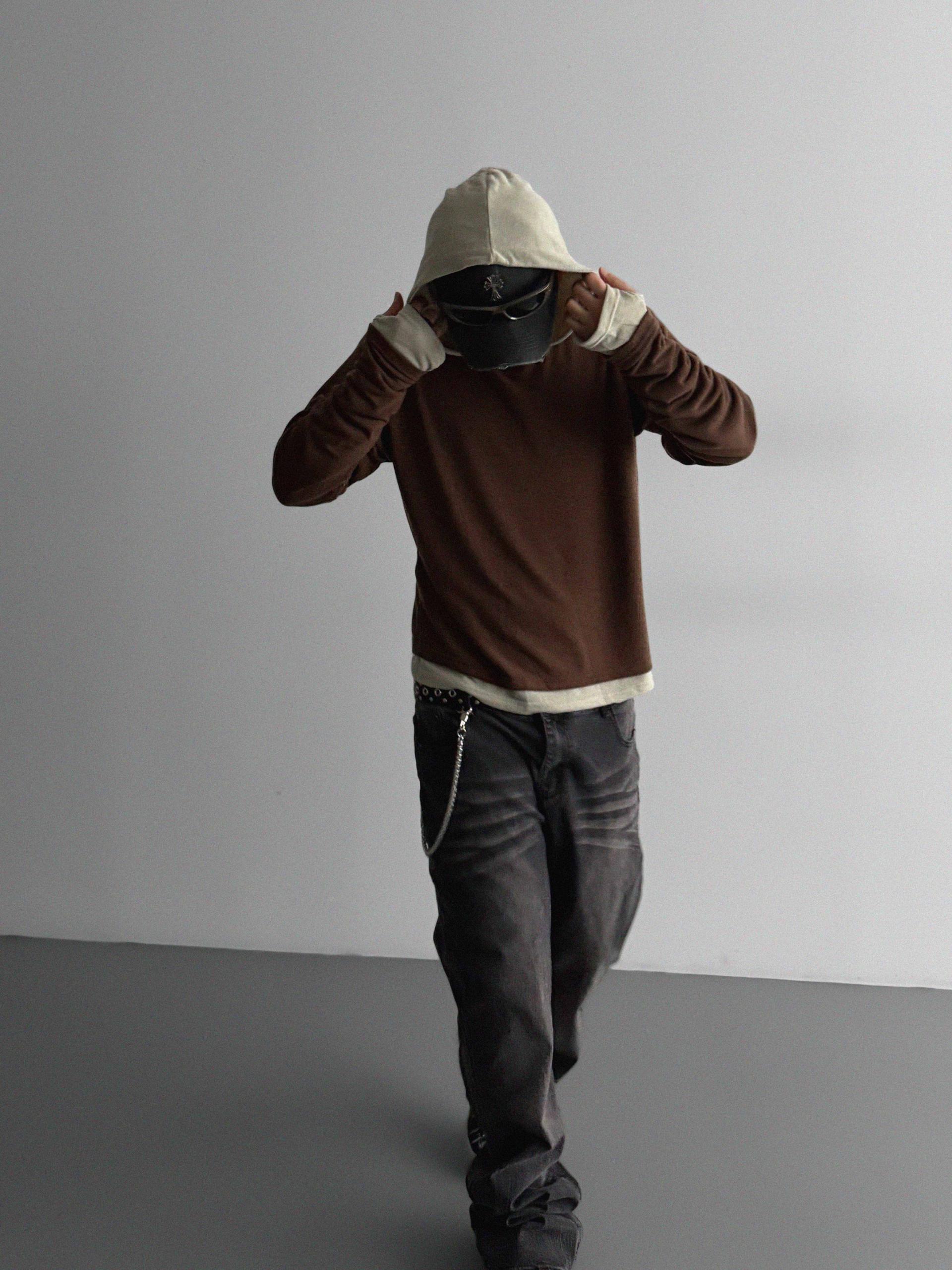Index layered warmer hood t