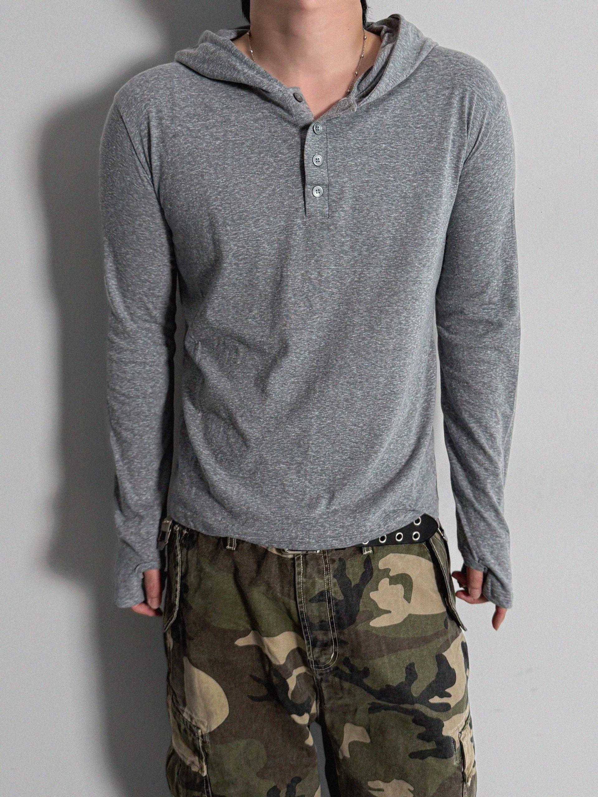 After henry neck warmer hoodie t