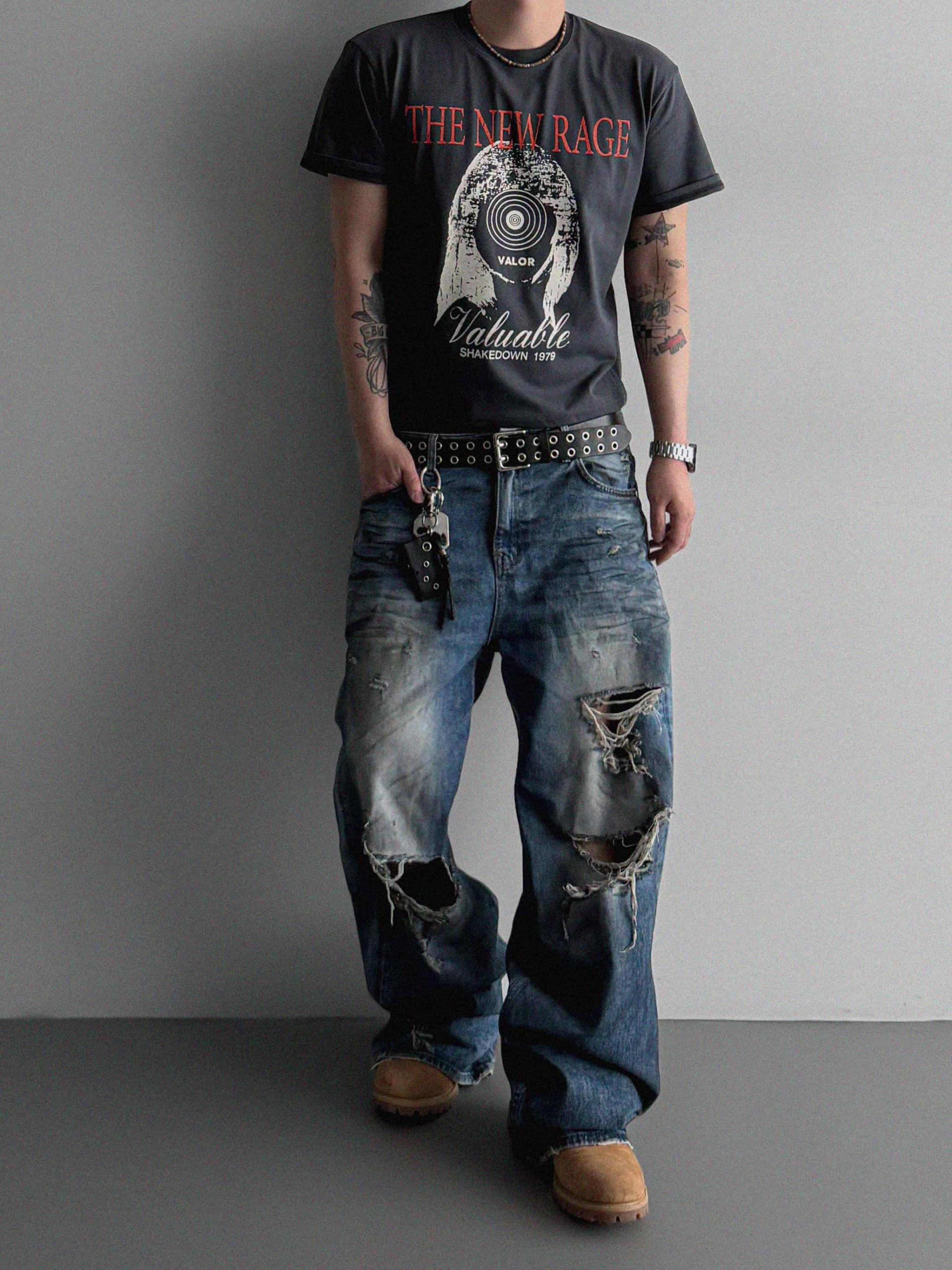 New rage crop half t