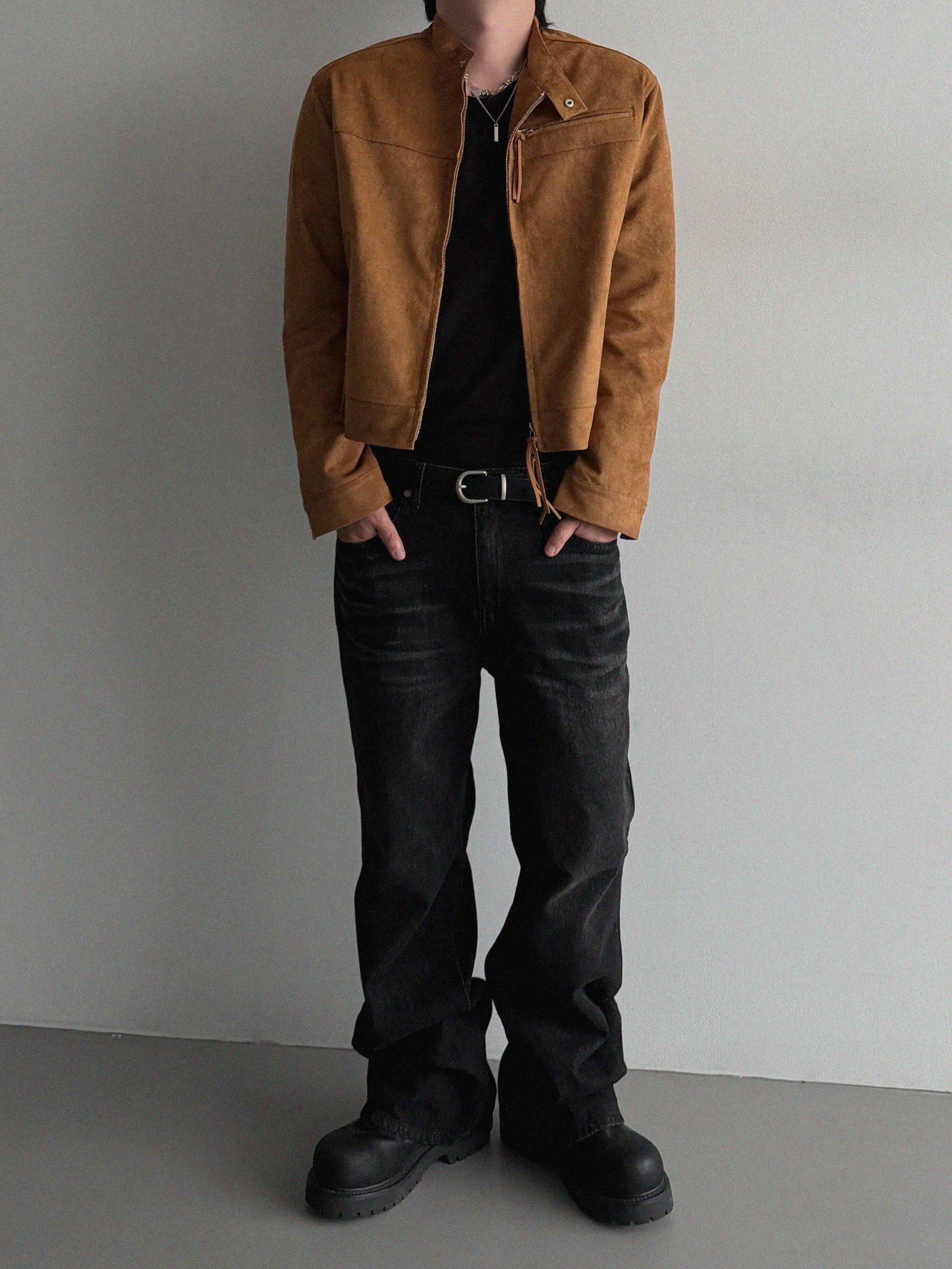 Deep Brush Flare Denim Pants