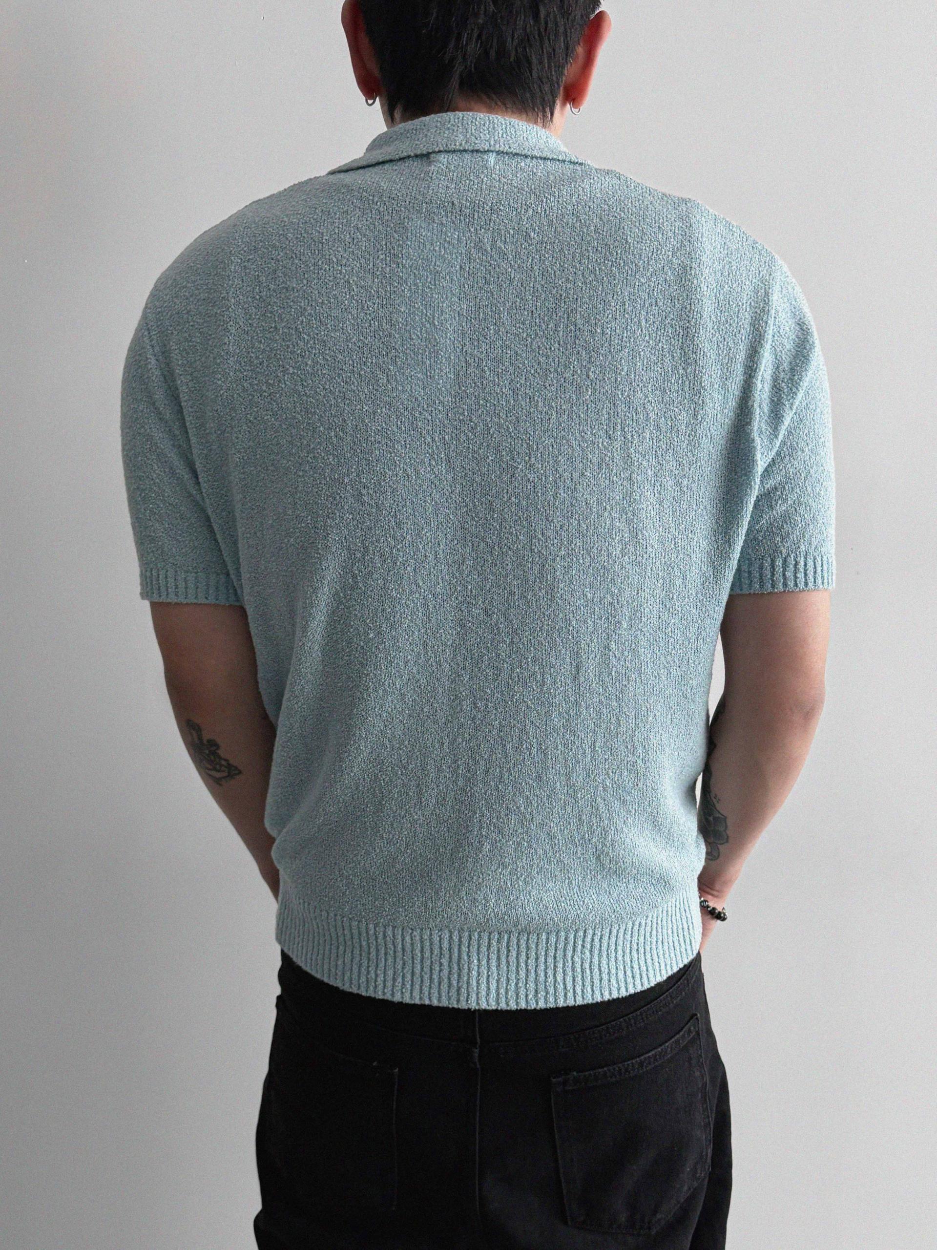 Boksaci boucle half cardigan