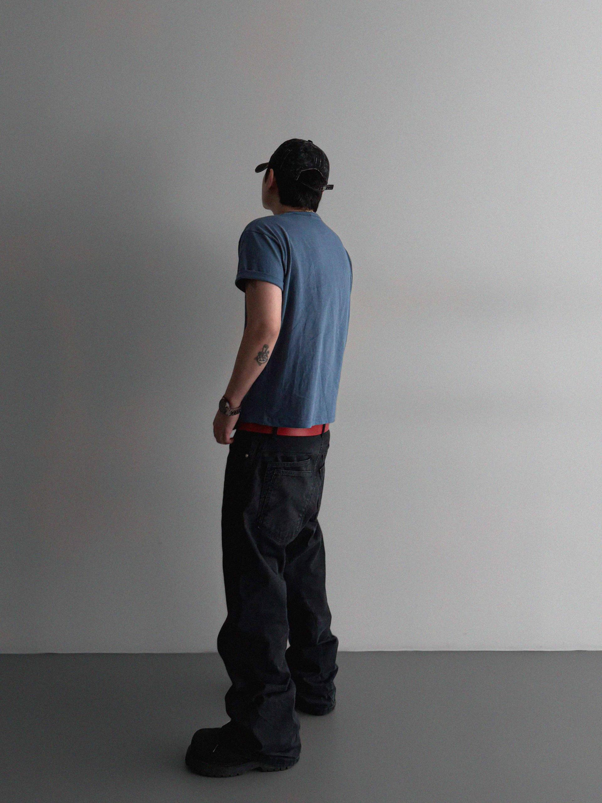 Double pocket curved flare pants