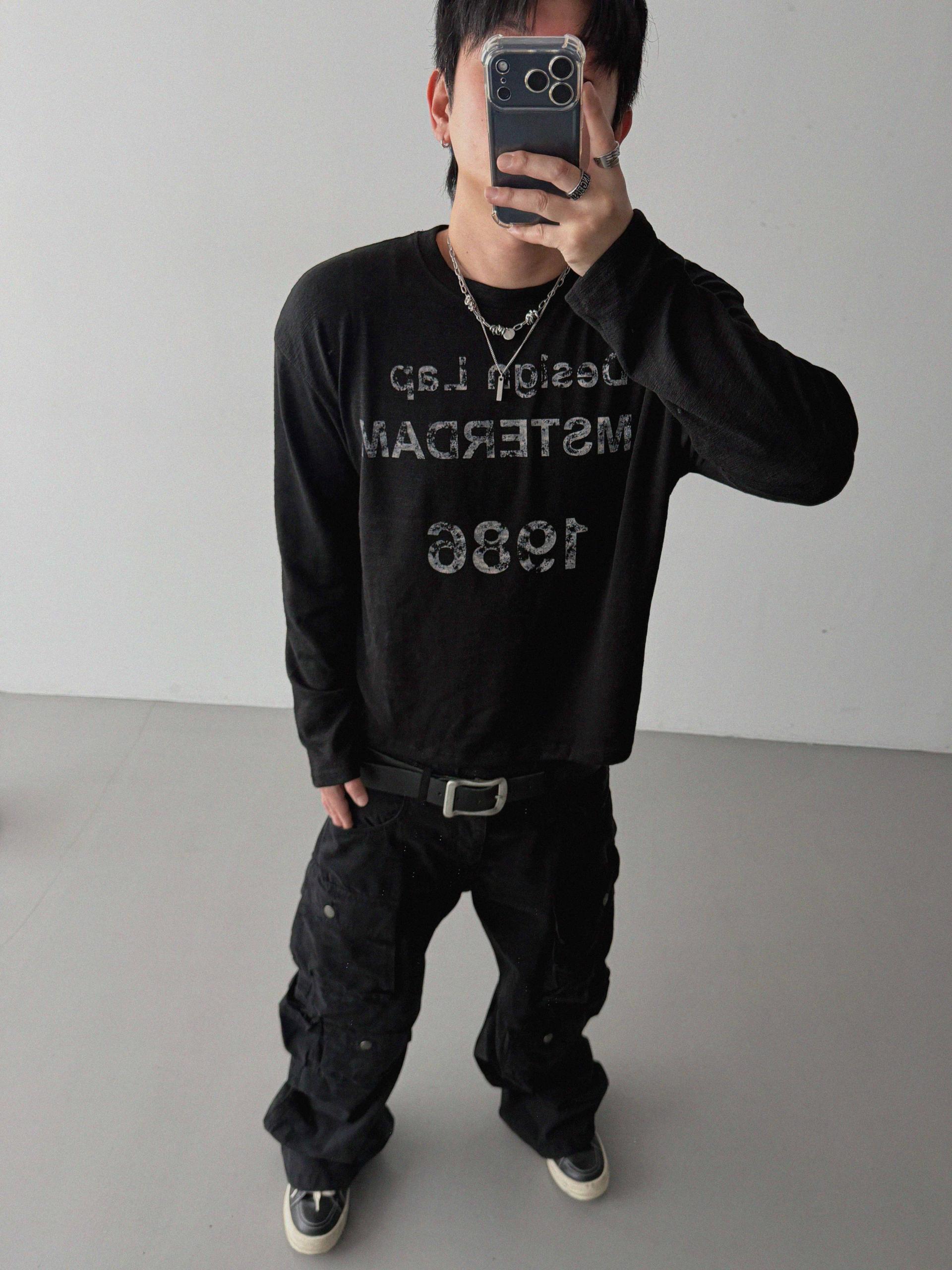 Block cargo wide pants