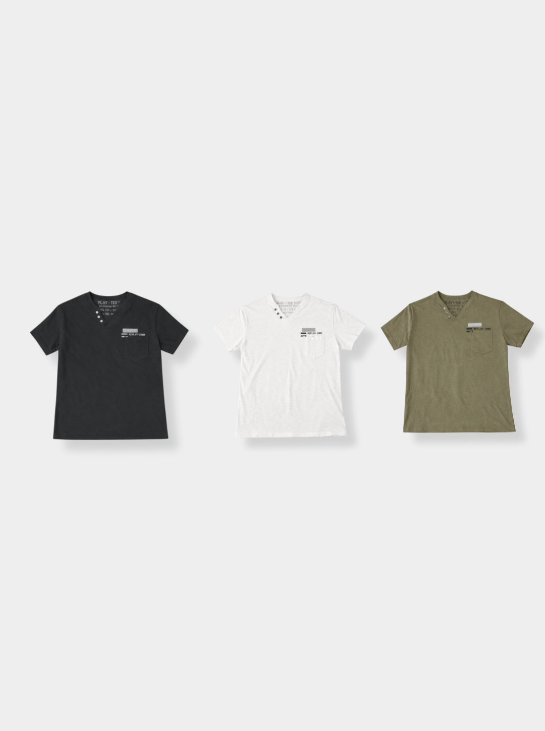 Smith cutoff v-neck half t