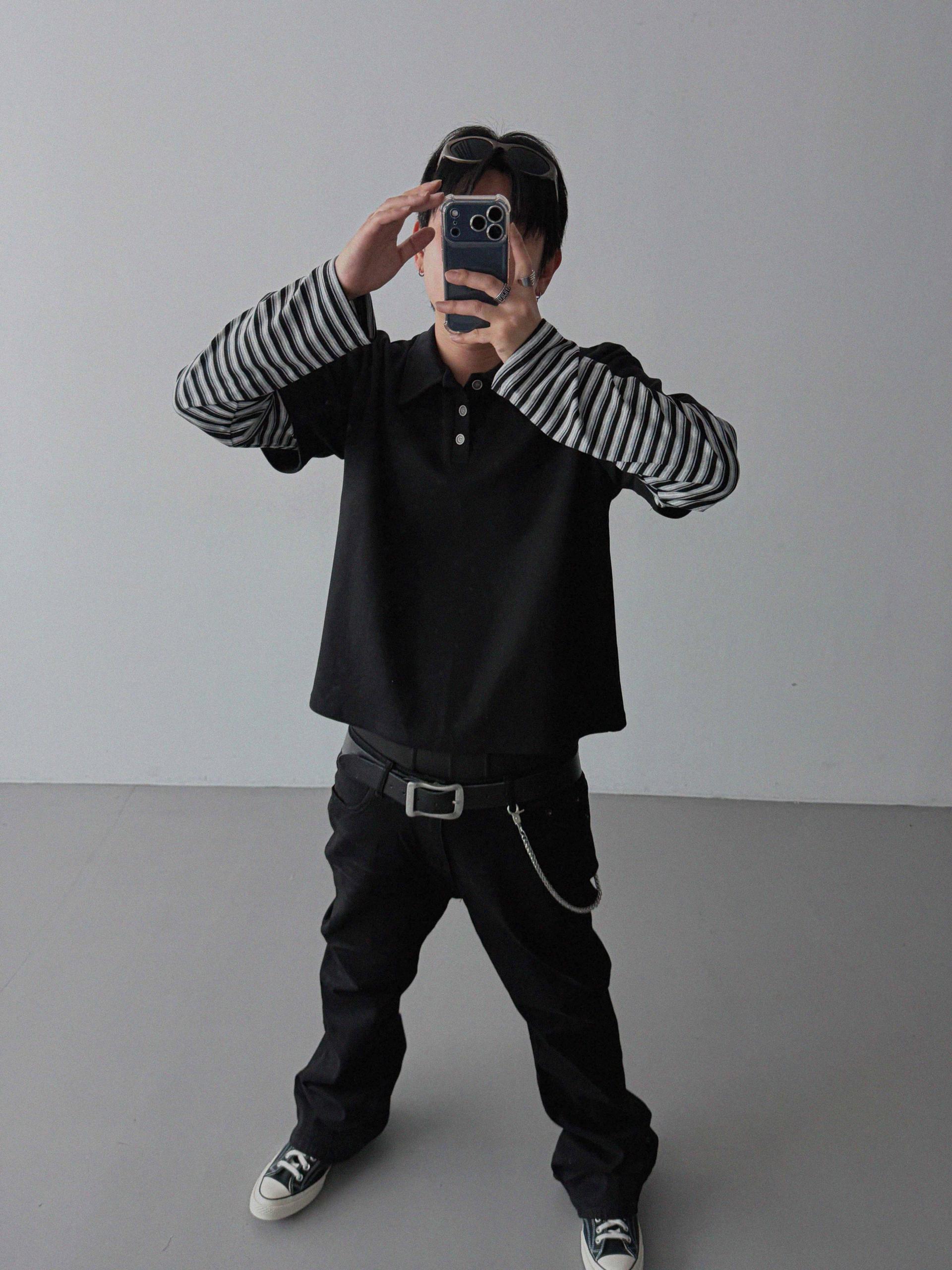Shadow layered crop PK t