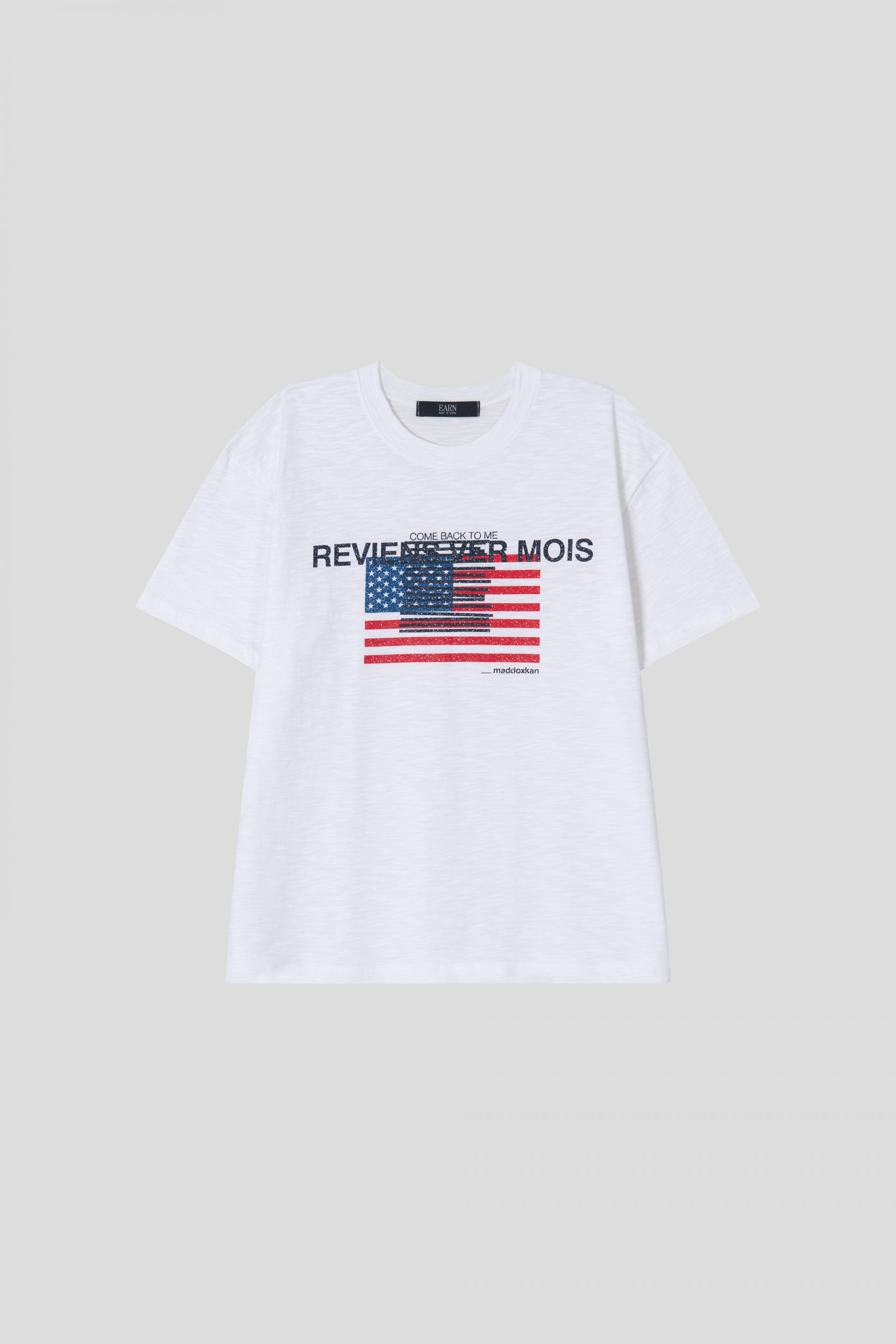 Star and Stripe slab crop half T