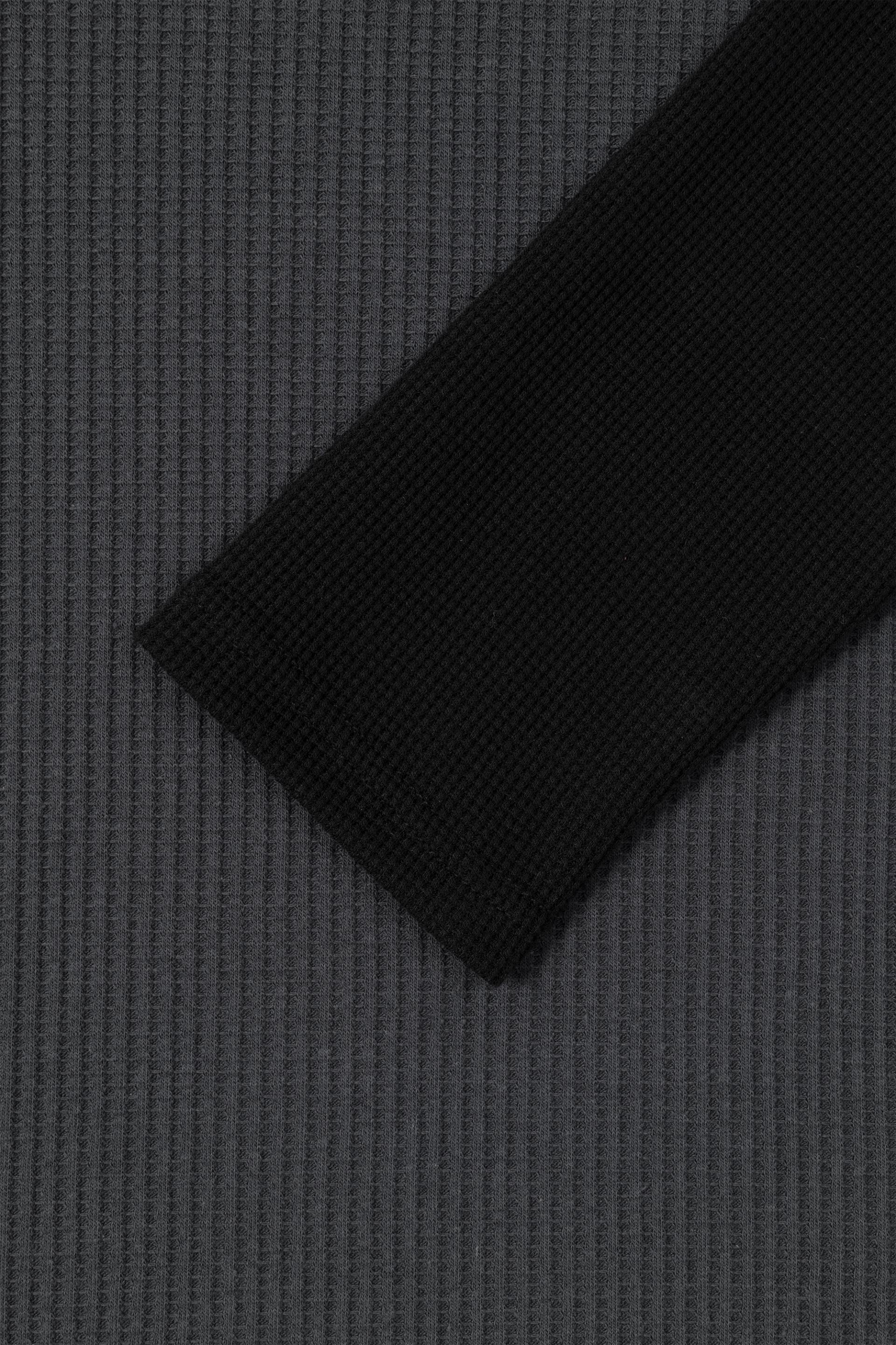Tukhines waffle slim raglan t