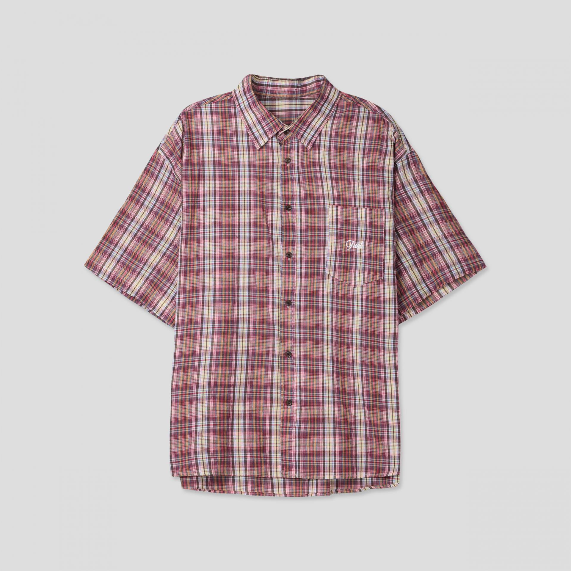 Prepi boxy check half shirt