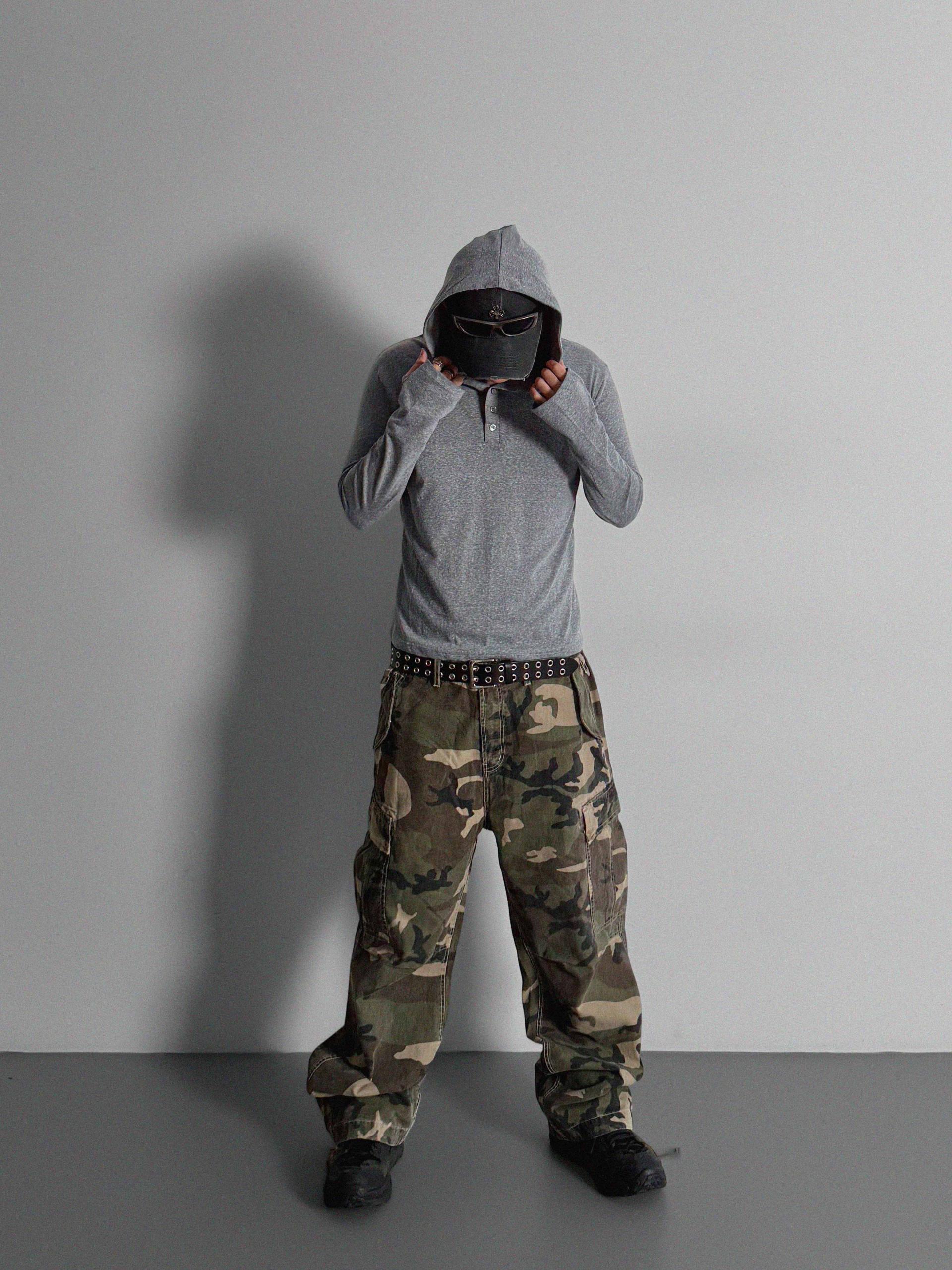 After henry neck warmer hoodie t