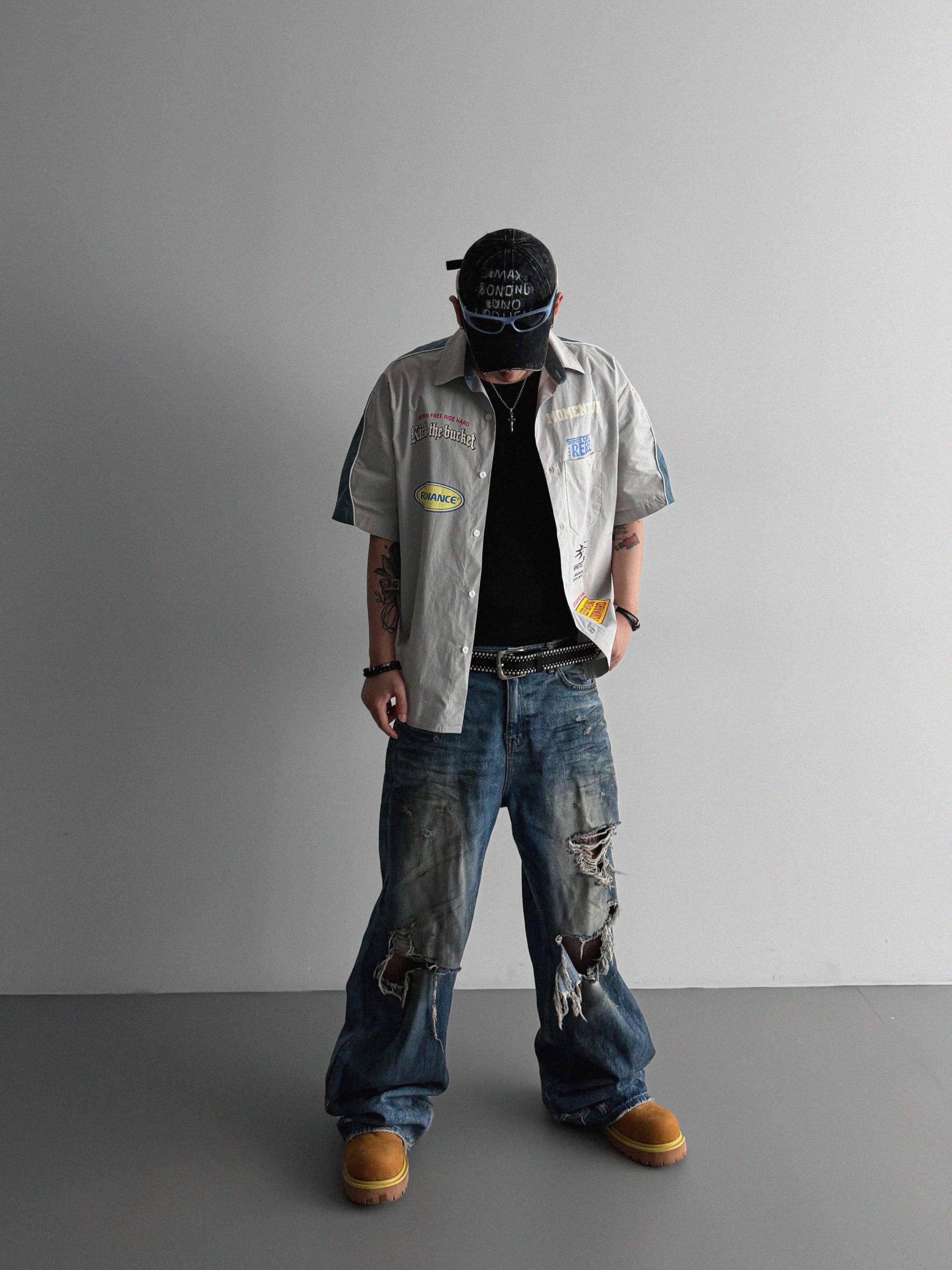 Mechanic over half shirt