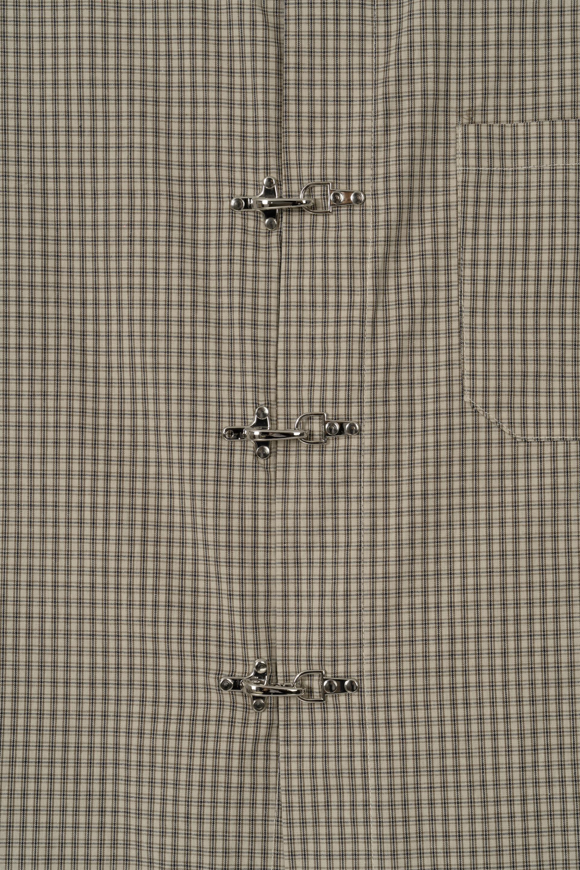 Fireman crop check half shirt