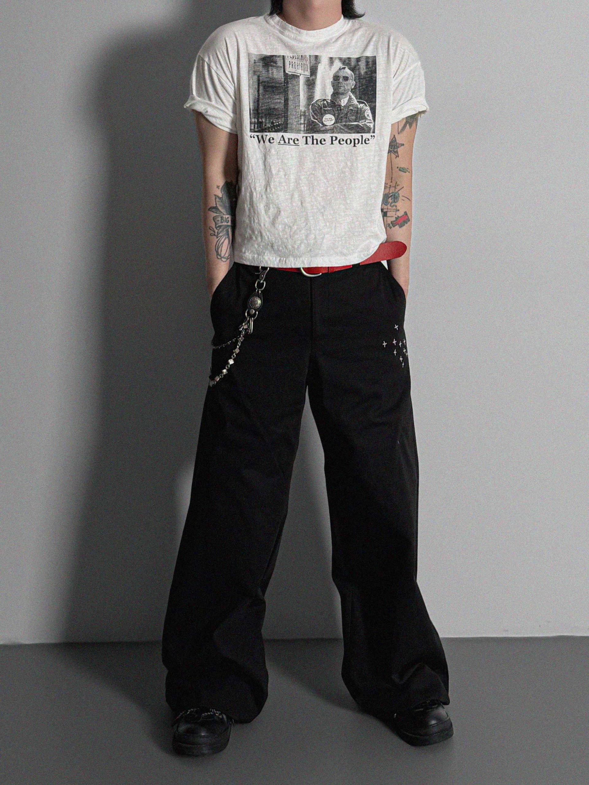 Vintage taxi slap crop half t